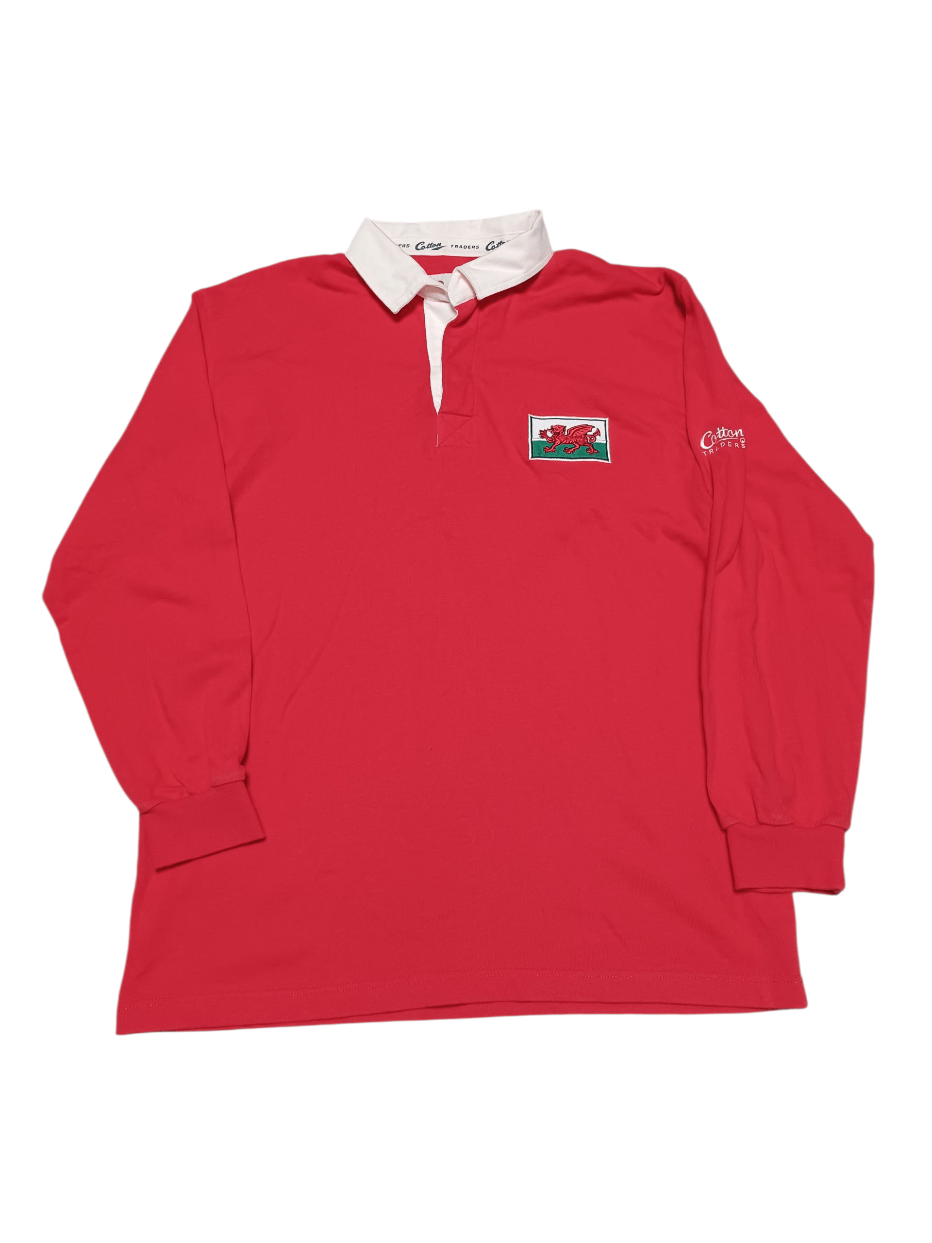 Cotton Traders WALES RUGBY TEAM VINTAGE COTTON TRADERS RUGBY SHIRT Size US L / EU 52-54 / 3 - 1 Thumbnail