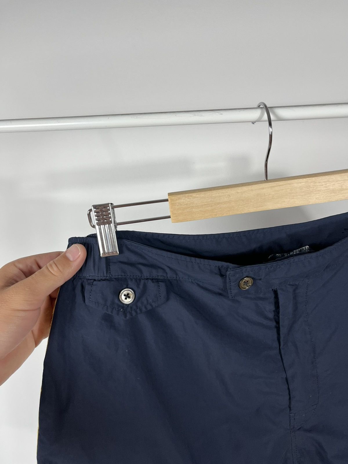 Polo Ralph Lauren Polo Ralph Lauren Navy Swim Trunks Yellow Stripe Size 34 Size US 34 / EU 50 - 4 Thumbnail