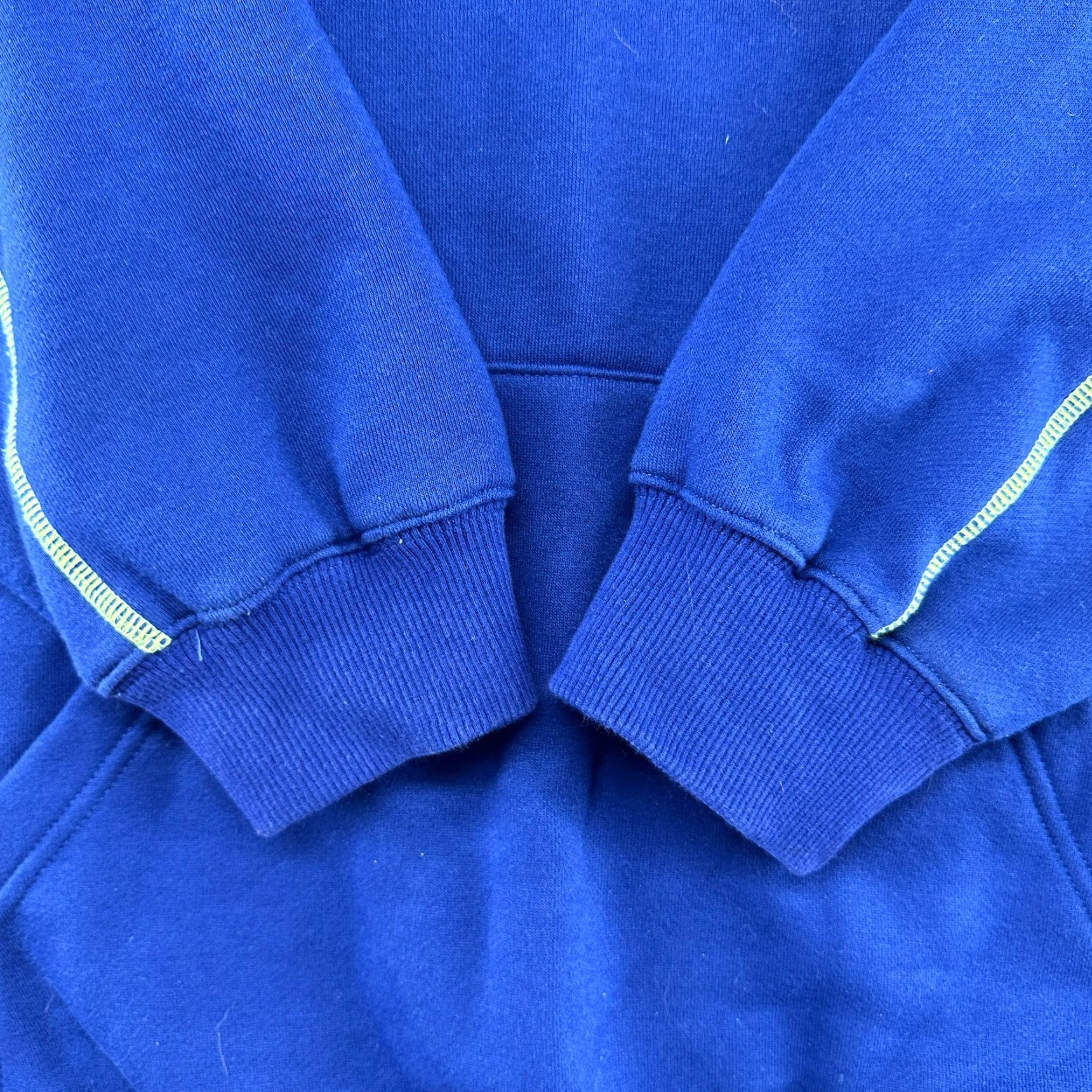 Vintage VINTAGE Samurai Rugby Hoodie Mens XL Blue Pullover Thermal Fleece Logo Drawstring Crew Neck 90s Size US XL / EU 56 / 4 - 3 Thumbnail