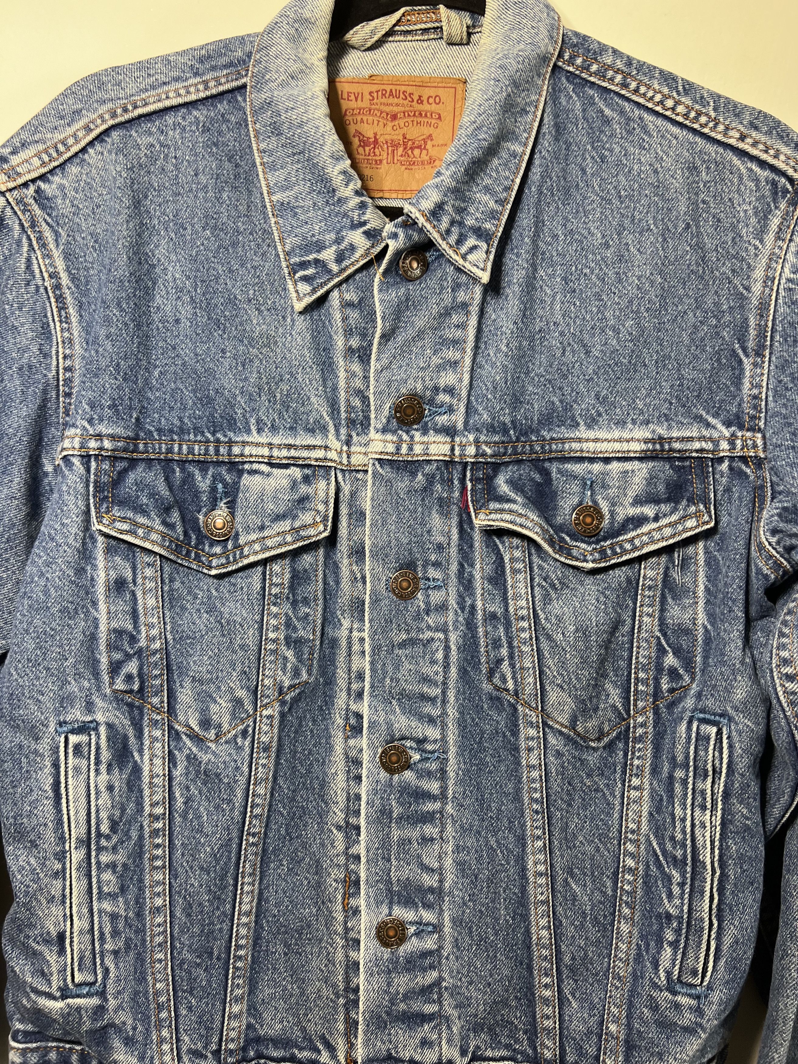 Levi's × Levi's Vintage Clothing × Vintage Vintage 1990's Levi's 70506-0216 Denim 4 Pocket Jean Jacket Size US M / EU 48-50 / 2 - 2 Thumbnail