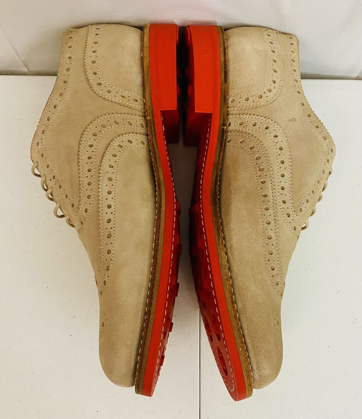 Grenson GRENSON Stanley Brown Suede Leather Firewalk Brogue 11.5 New Size US 11.5 / EU 44-45 - 7 Thumbnail