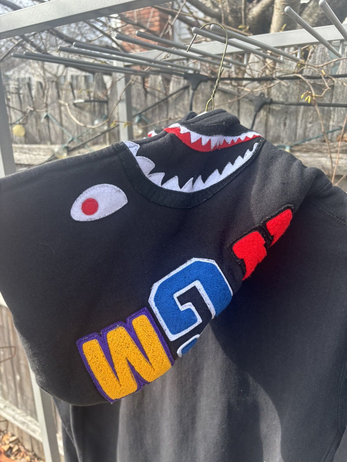 Bape Shark Pullover Hoodie Size US XL / EU 56 / 4 - 3 Thumbnail