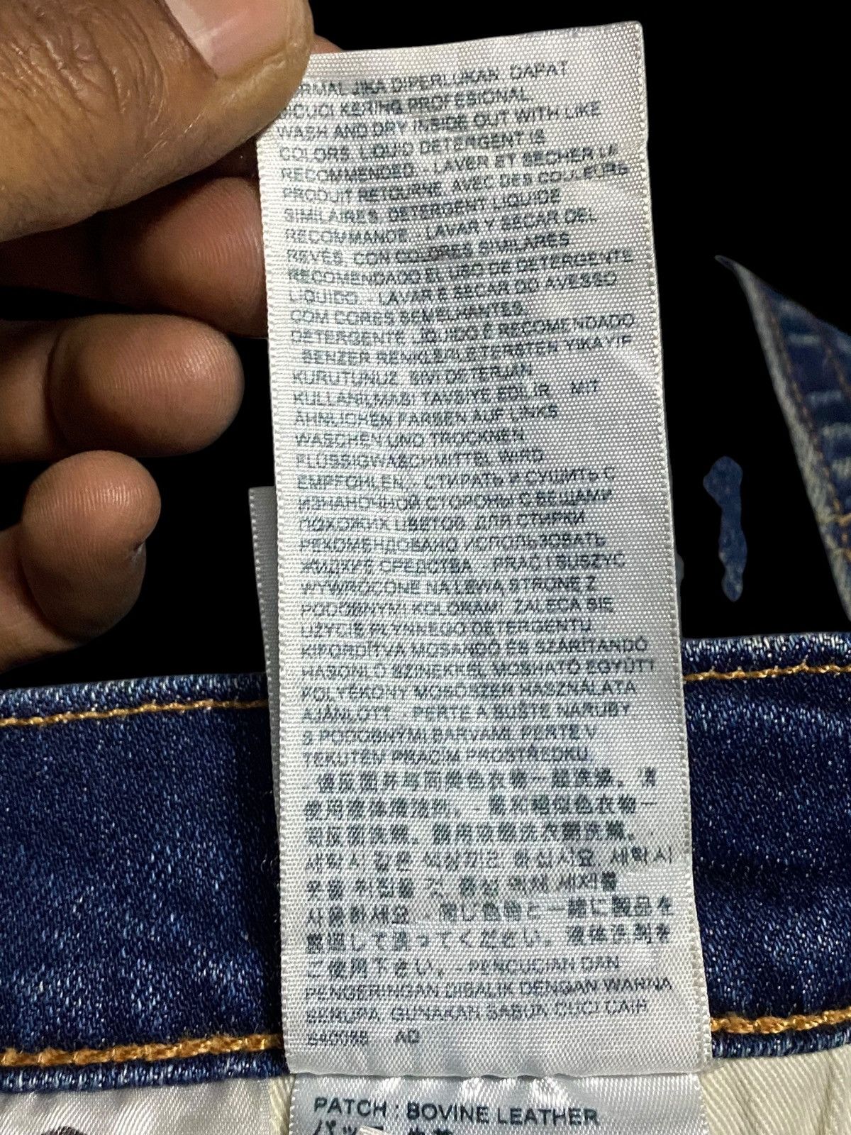 Levi's Vintage Clothing Levis 502 Y2K Big E Blue Wash Distressed Slim Fit Jeans Size US 31 - 22 Thumbnail