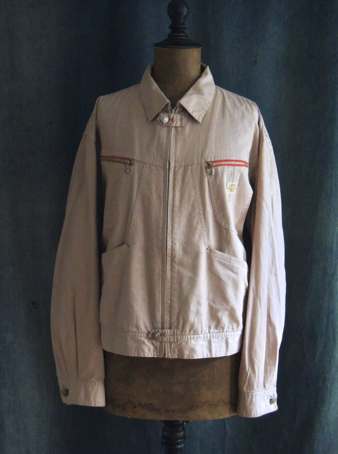 Vintage 1980s vintage MAUL RUCK Takeo Kikuchi zip-up work jacket Size US S / EU 44-46 / 1 - 10 Thumbnail