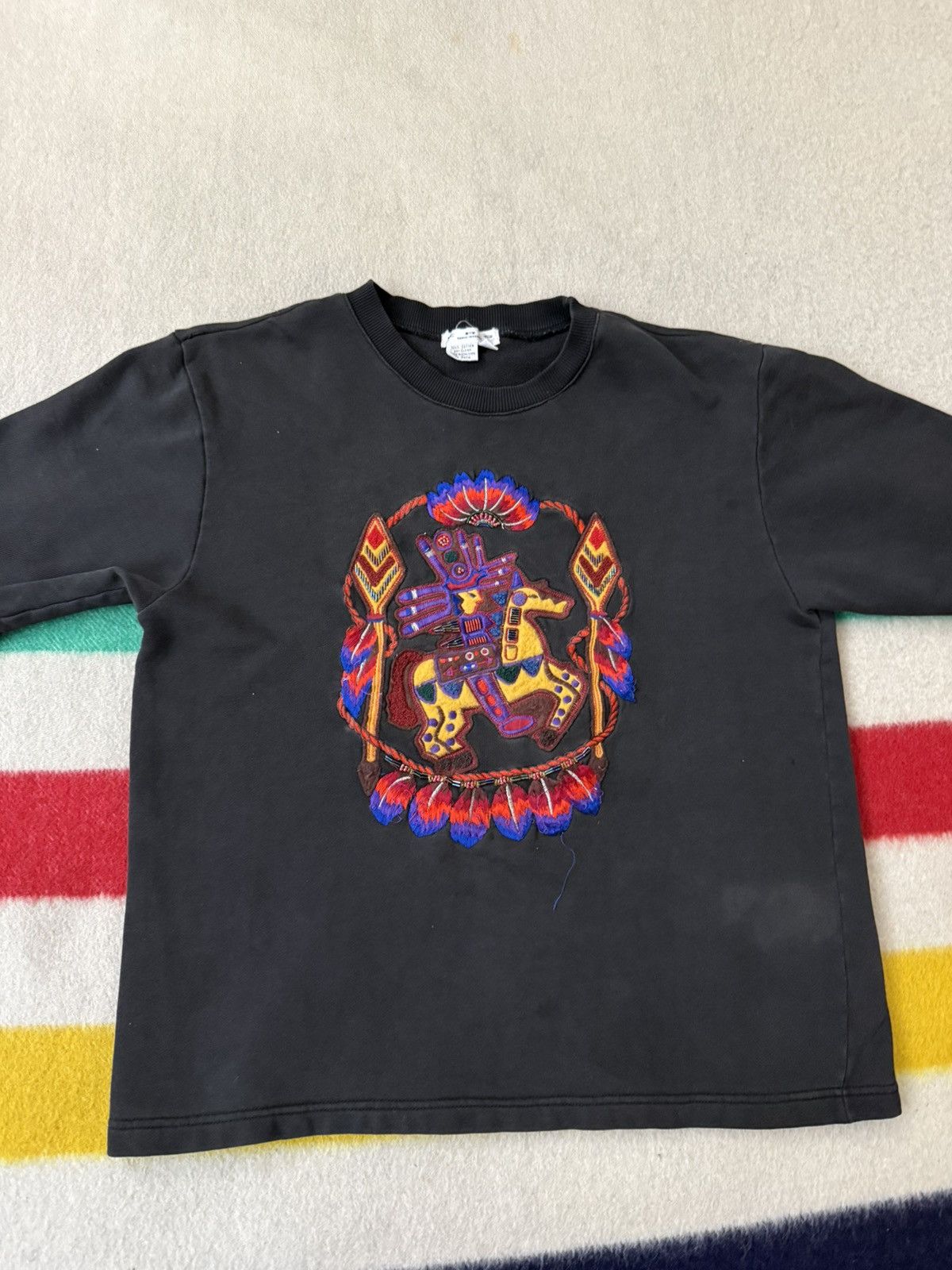 Kansai Yamamoto Vintage 80s 90 Kansai Yamamoto Crewneck Sweater Medium Bowie Size US M / EU 48-50 / 2 - 3 Thumbnail