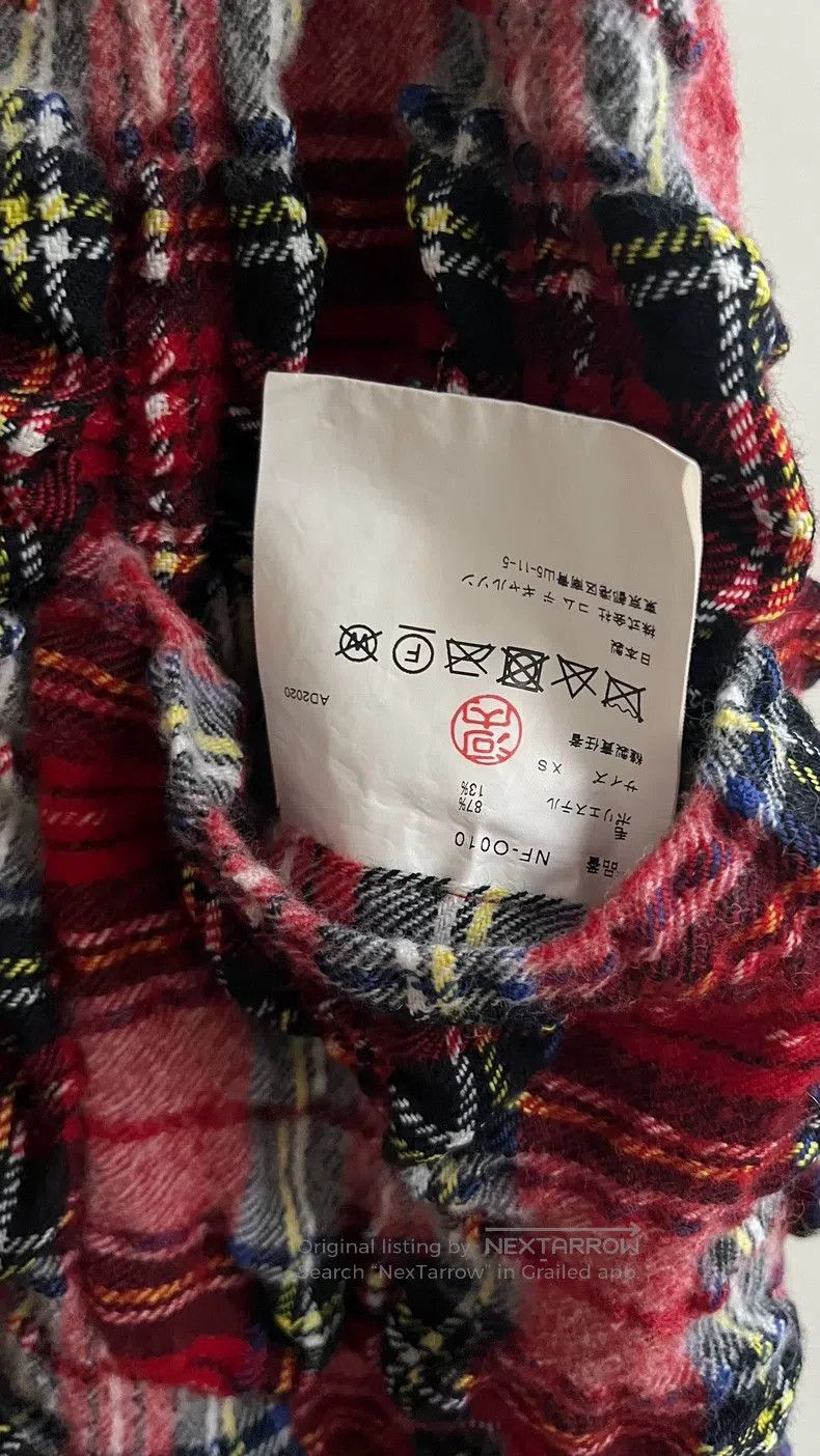 Comme des Garcons Comme Des Garcons Crinkled Wool Scottish Plaid Collar Shor Size XS / US 0-2 / IT 36-38 - 2 Thumbnail