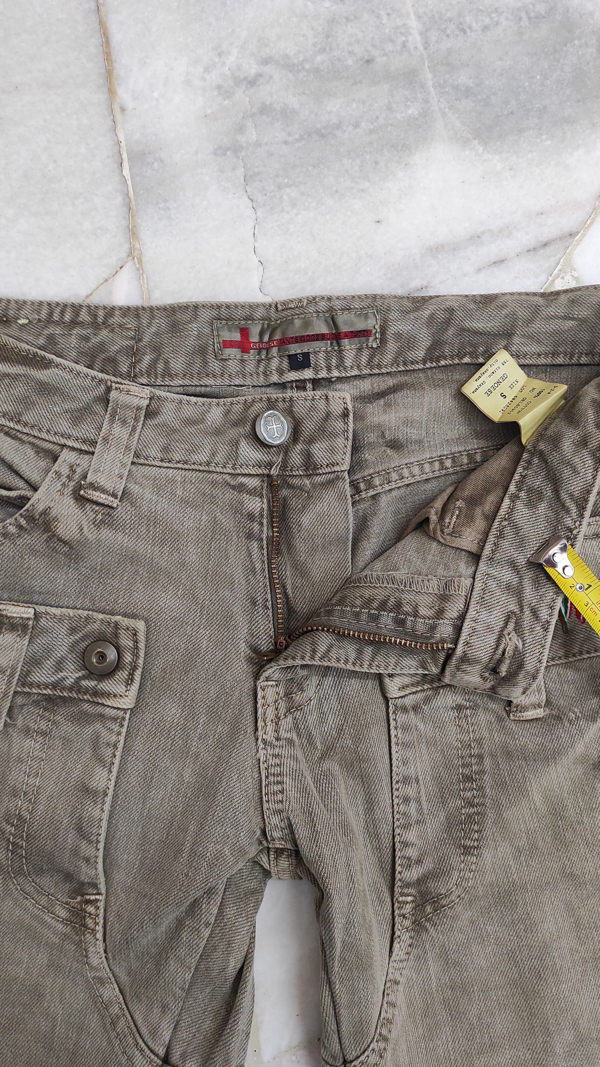 Japanese Brand Fw2000 Rare GENOESE Flip Pocket extraordinary Jeans Size 29" - 10 Thumbnail