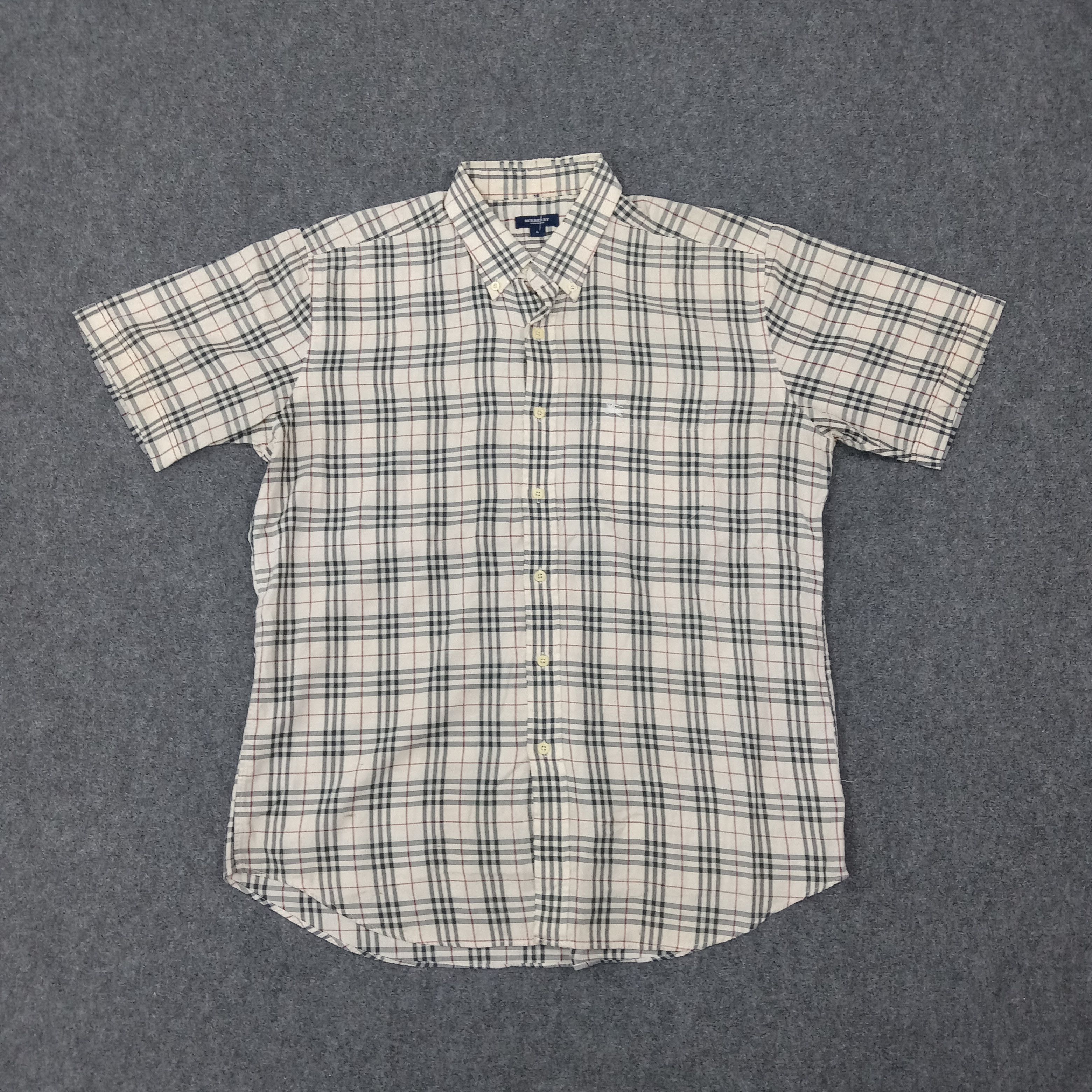 Burberry Burberry London Nova Check Shirt Button Up C267N8 Size US L / EU 52-54 / 3 - 1 Thumbnail