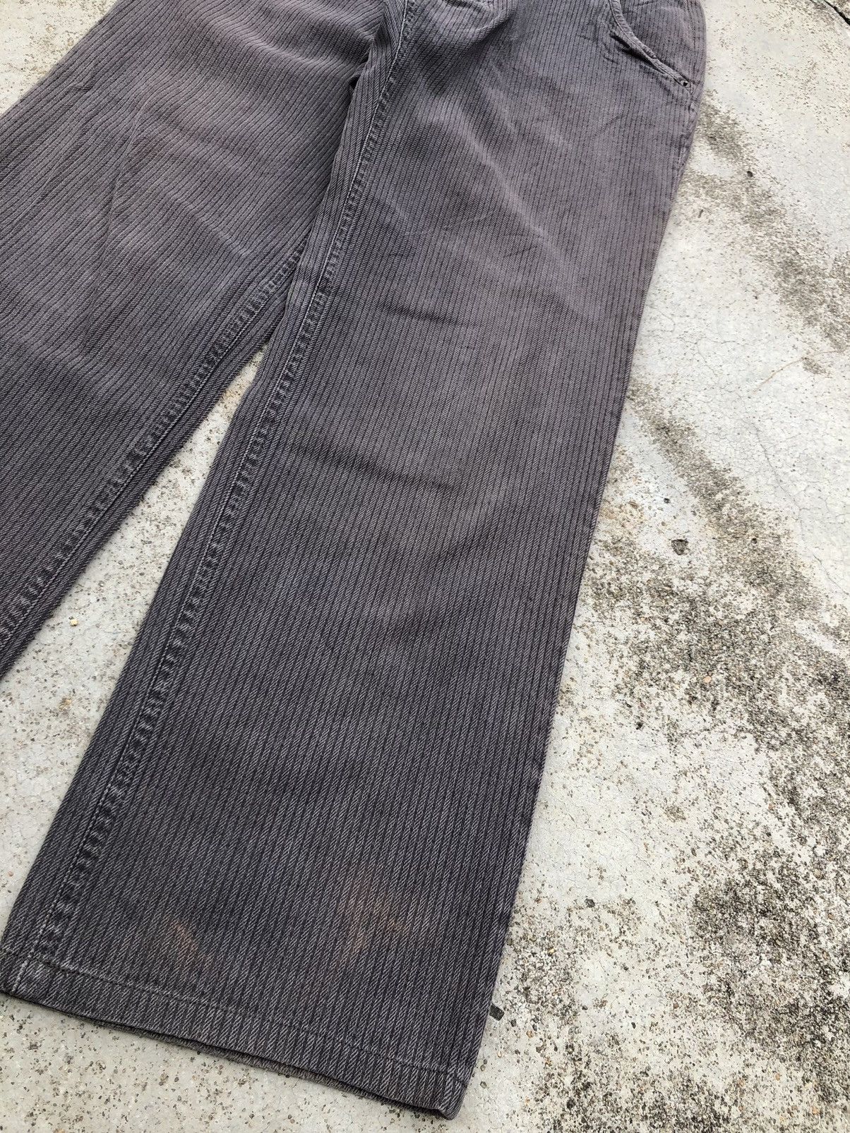 Japanese Brand WIDE LEG FADED GREY JEANS BY B. a-Dieu Size US 30 / EU 46 - 4 Thumbnail