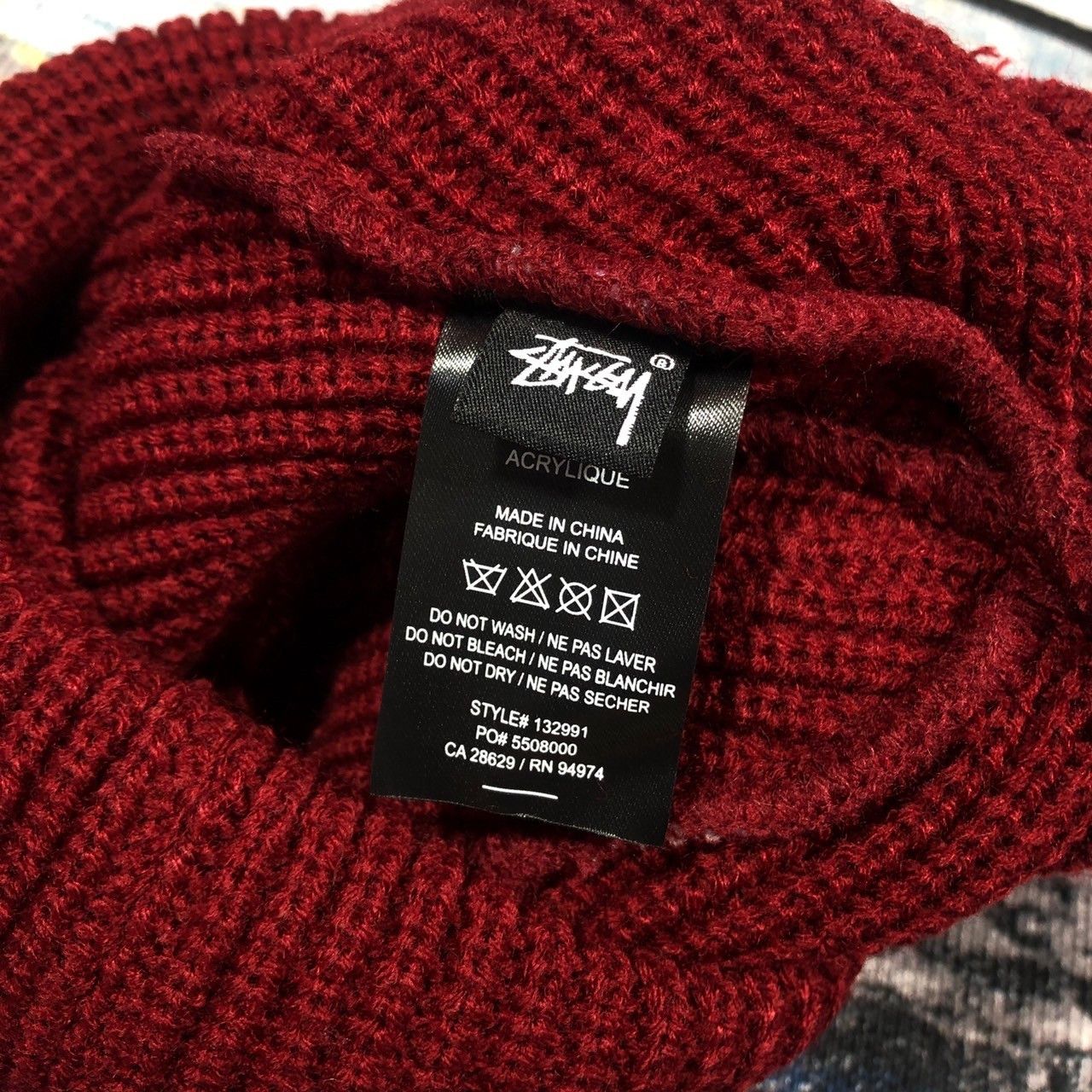 Stussy × Vintage Stussy Striped Cuff Beanie Size ONE SIZE - 4 Thumbnail