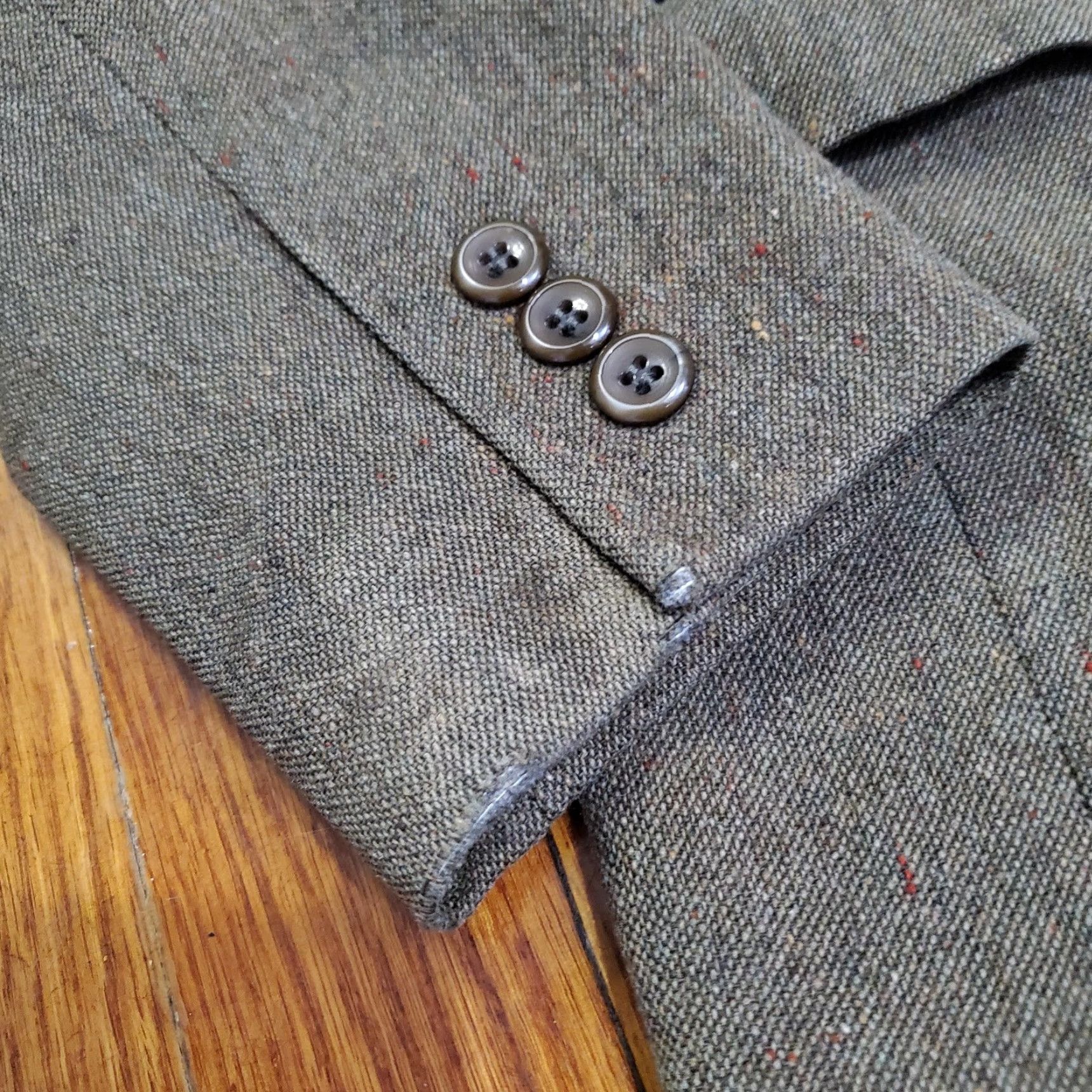 Pendleton Pendleton Blazer Womens Petite 10 Gray Tweed Wool Two-Button Lined Vintage No (adjusted to meet rules) Size L / US 10 / IT 46 - 4 Thumbnail