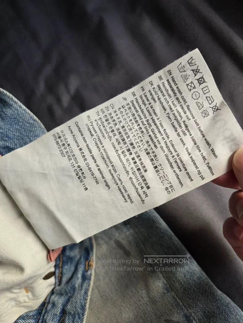 Acne Studios Acne Studios size S Splatter Wash Denim Shorts, Light Blue, Size US 30 / EU 46 - 4 Thumbnail