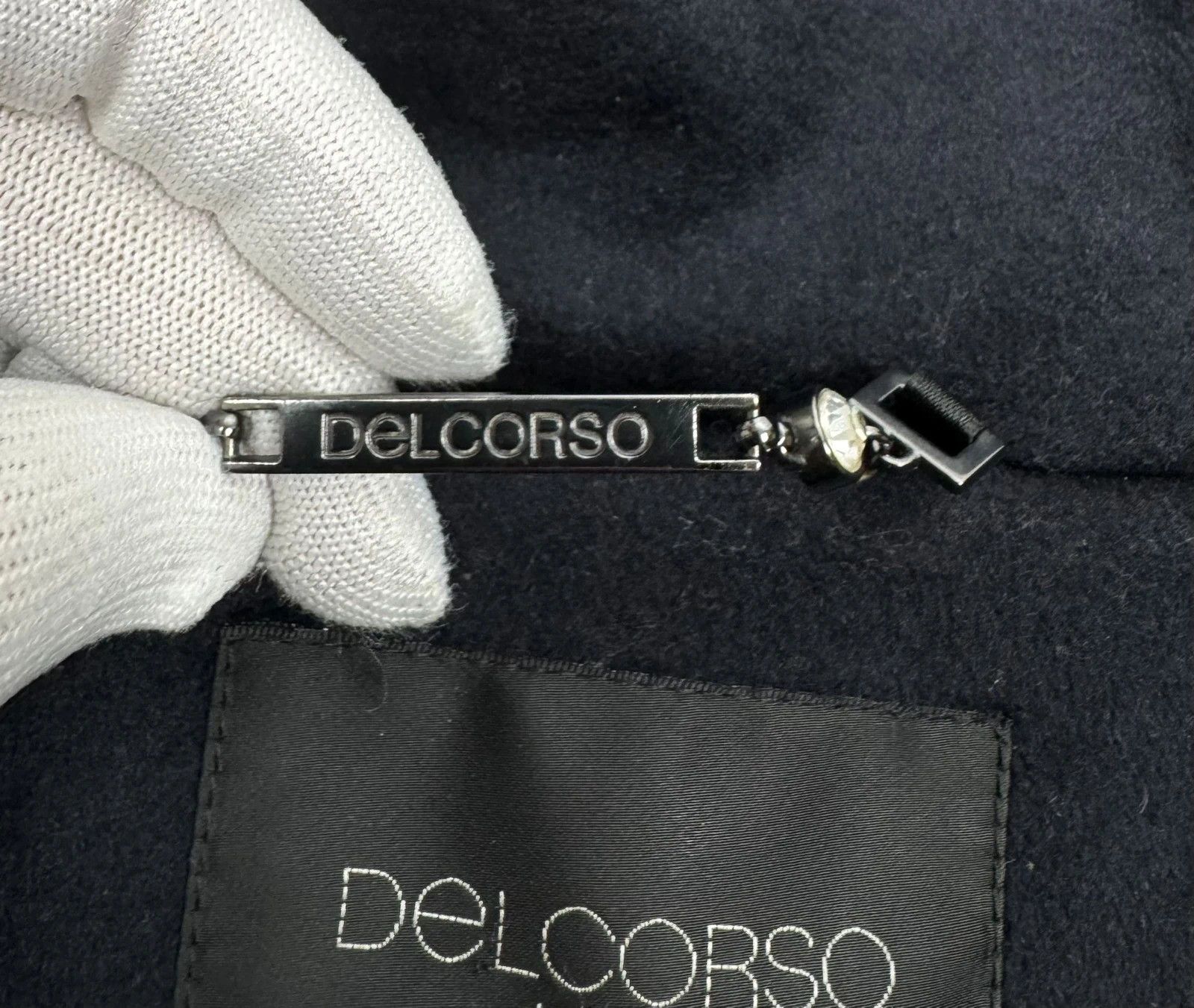 Other Delcorso Luxury Coat Wool Cashmere Mock Neck size 46 Size L / US 10 / IT 46 - 14 Thumbnail