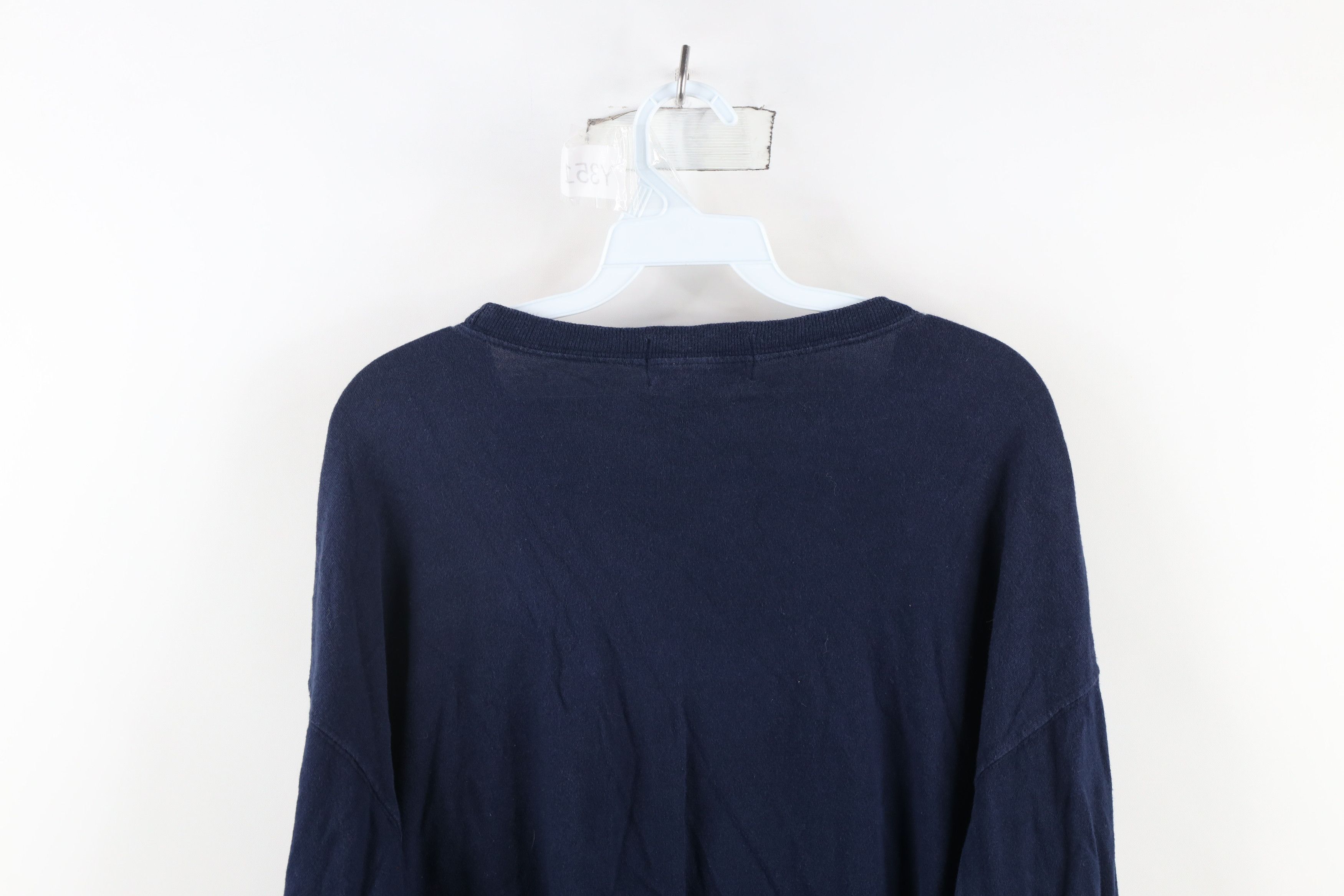 Eddie Bauer × Vintage Vintage 90s Eddie Bauer Long Sleeve T-Shirt Blue Cotton USA Size US M / EU 48-50 / 2 - 6 Thumbnail