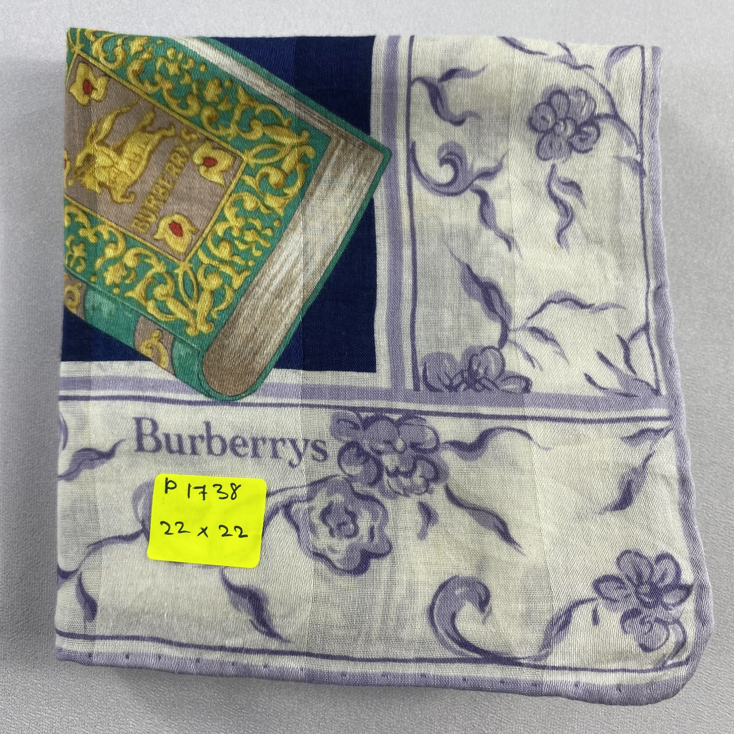 Burberry × Vintage Burberry Handkerchief / Neckerchief / Bandana-P1738 Size ONE SIZE - 7 Thumbnail