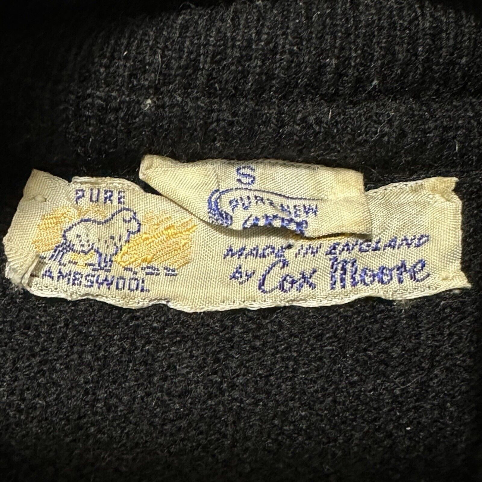 Vintage Vintage Cox Moore Lambswool Small Turtleneck Sweater England Size S / US 4 / IT 40 - 3 Thumbnail
