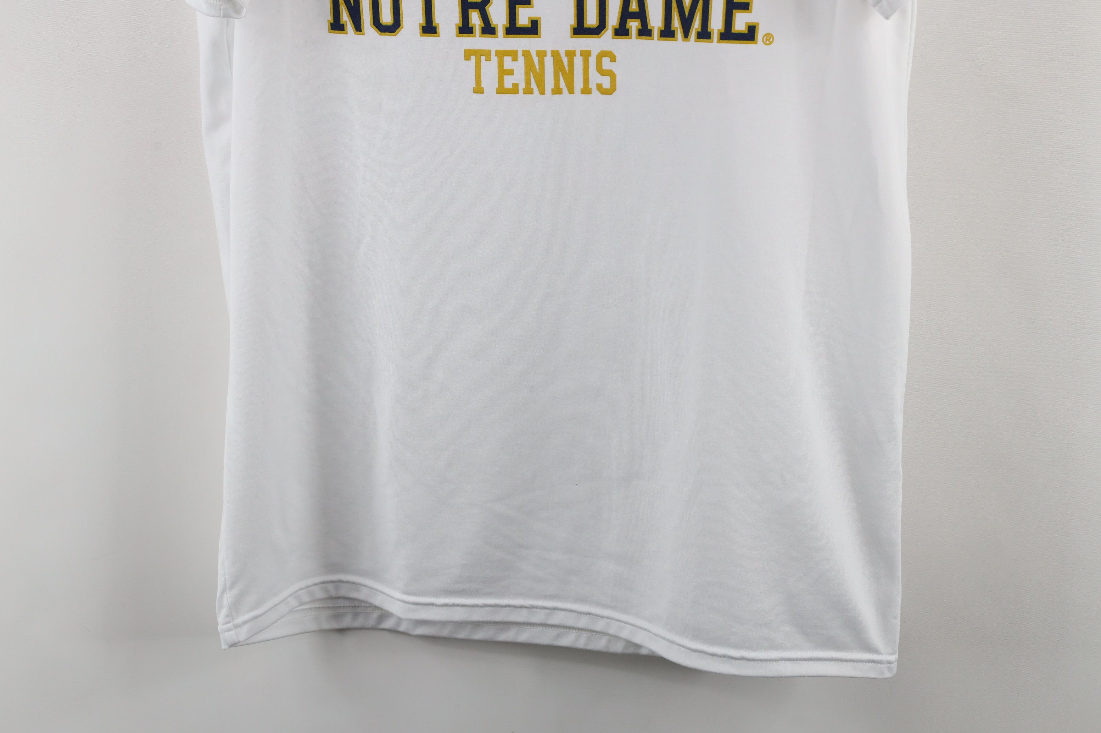 Under Armour × Vintage Under Armour Notre Dame University Tennis T-Shirt White Size US S / EU 44-46 / 1 - 3 Thumbnail