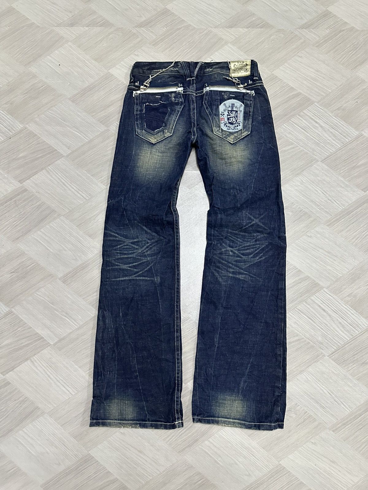 If Six Was Nine Vintage Y2K Red Pepper Denim Acid Wash Pant Size US 29 - 2 Thumbnail
