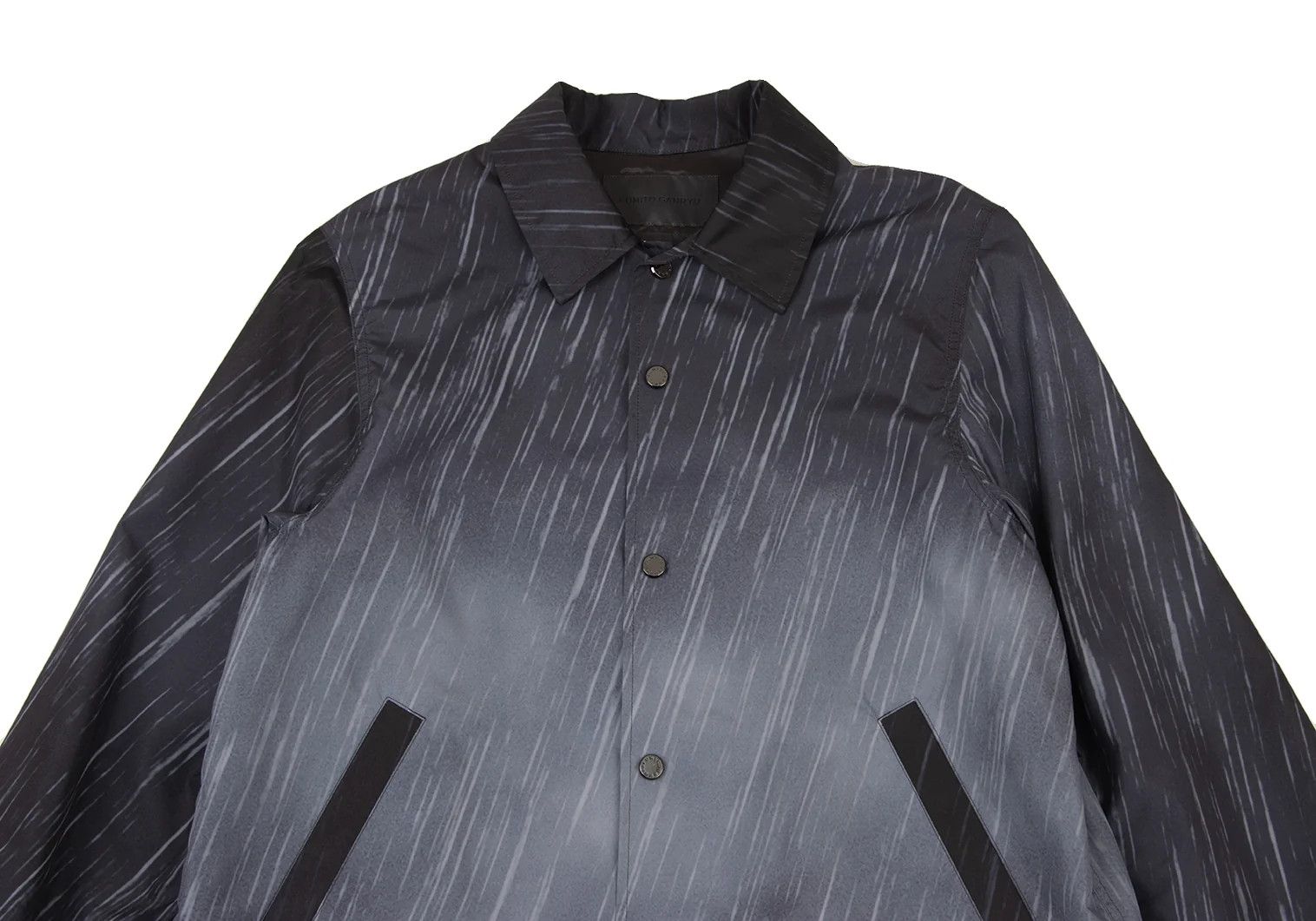 Ganryu All-Over Print Coach Jacket in Charcoal Size US XS / EU 42 / 0 - 2 Thumbnail