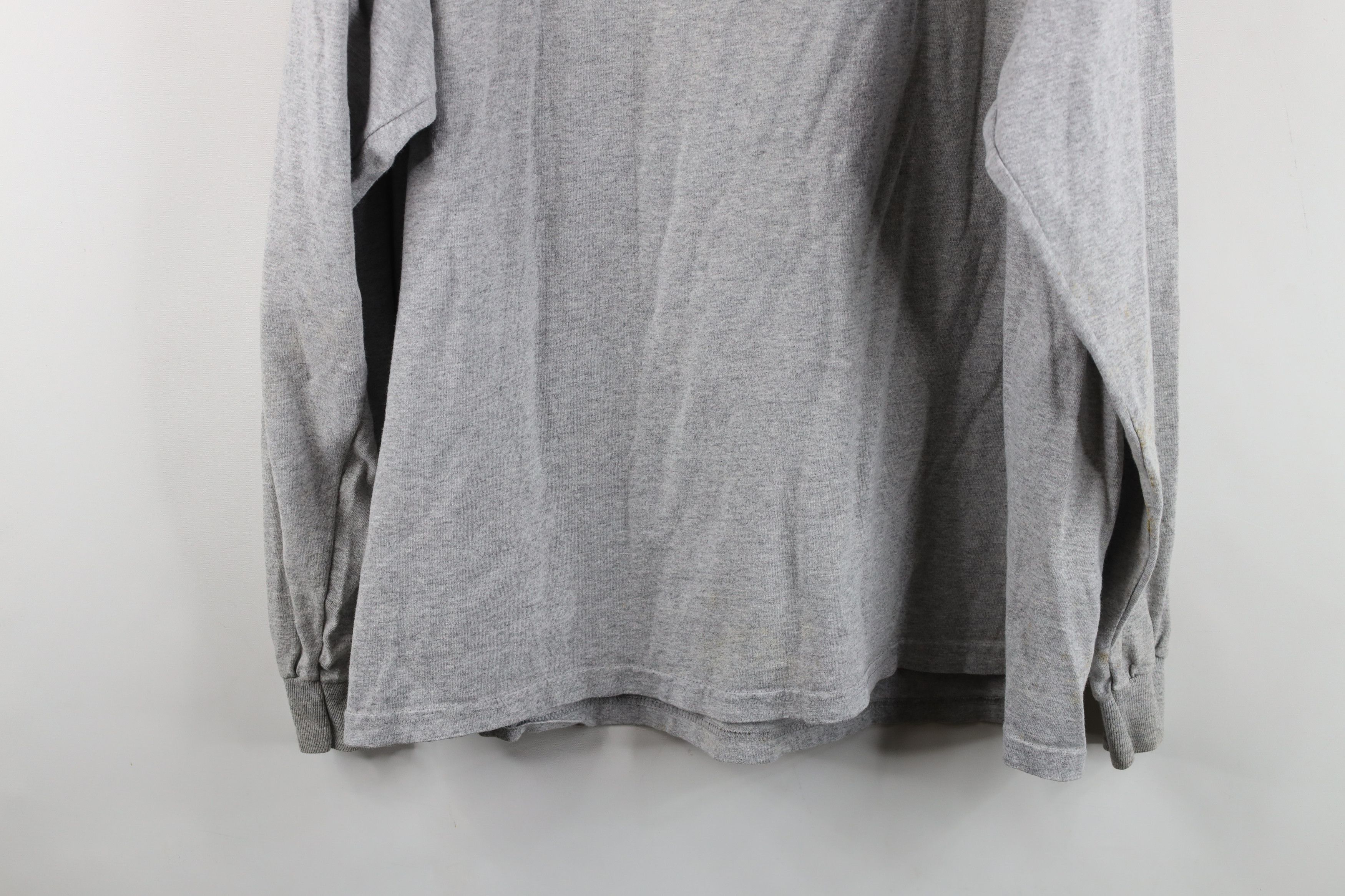 Vintage Vintage 90s University of Michigan Long Sleeve T-Shirt Gray Size US L / EU 52-54 / 3 - 16 Thumbnail