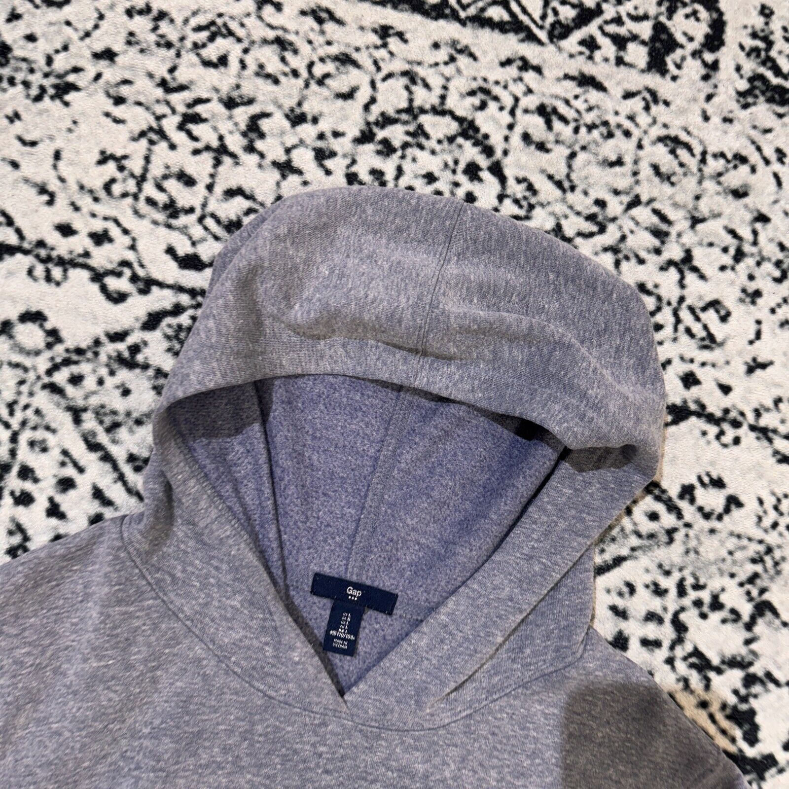 Gap × Vintage Vintage Gap Unisex Gray Cotton Hoodie Size L Y2K 90s Size US L / EU 52-54 / 3 - 7 Thumbnail