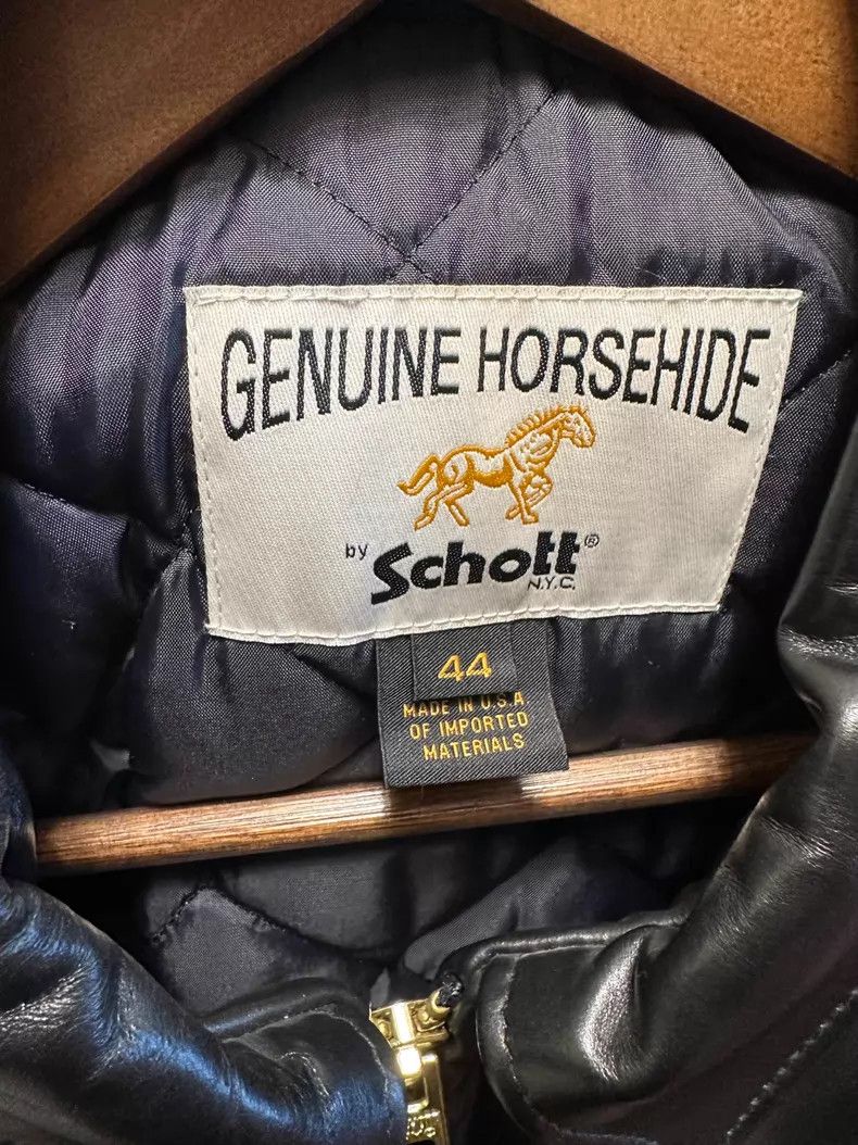 Schott Schott Classic horseskin leather coat Size US S / EU 44-46 / 1 - 7 Thumbnail