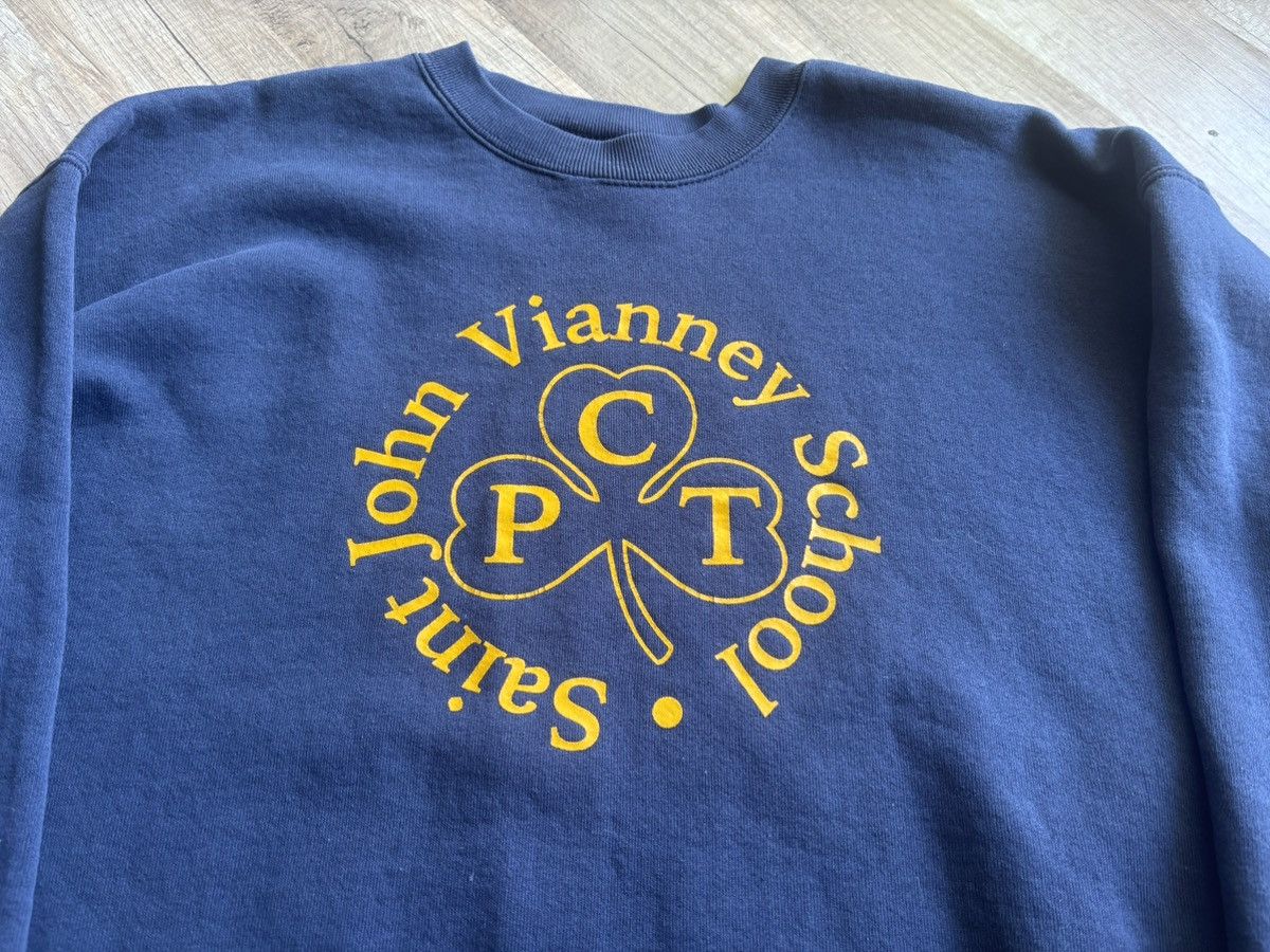 Vintage Vintage Saint John Vainney School Sweatshirt Size US XL / EU 56 / 4 - 2 Thumbnail