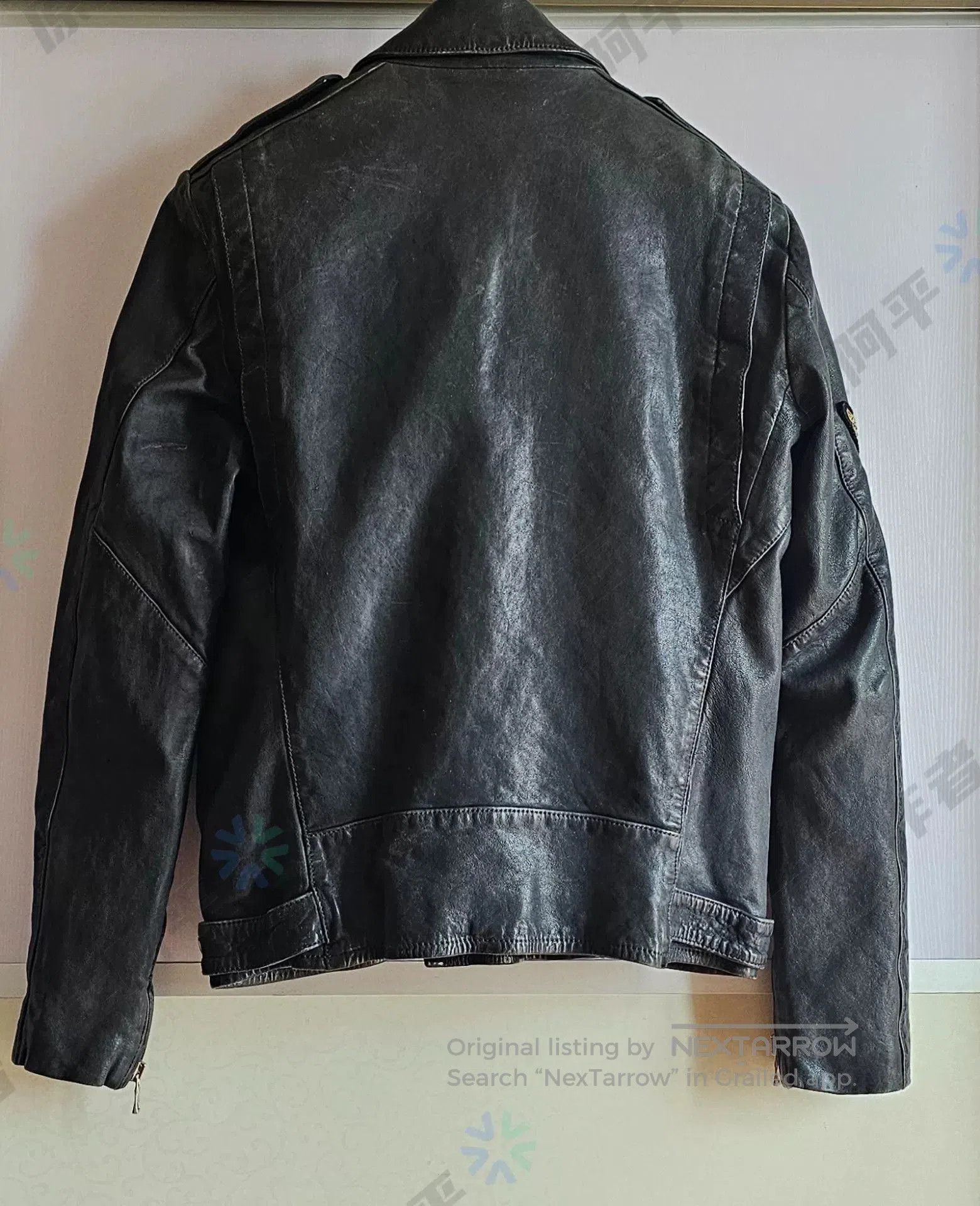 Balmain balmain men's motorcycle leather jacket. Size US L / EU 52-54 / 3 - 3 Thumbnail