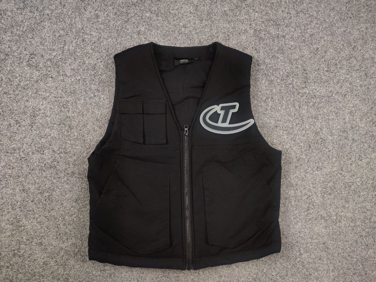 Trapstar London Trapstar London Hyperdrive Pocket Black Logo Zip Vest Jacket Size US XS / EU 42 / 0 - 3 Thumbnail