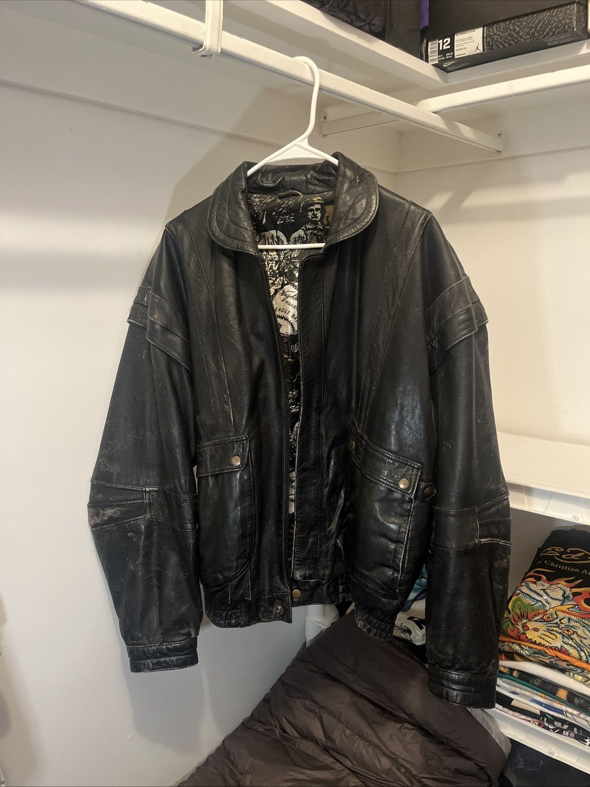 Other Vintage Wright & Ditson Baseball Leather Bomber Jacket Size US L / EU 52-54 / 3 - 1 Thumbnail