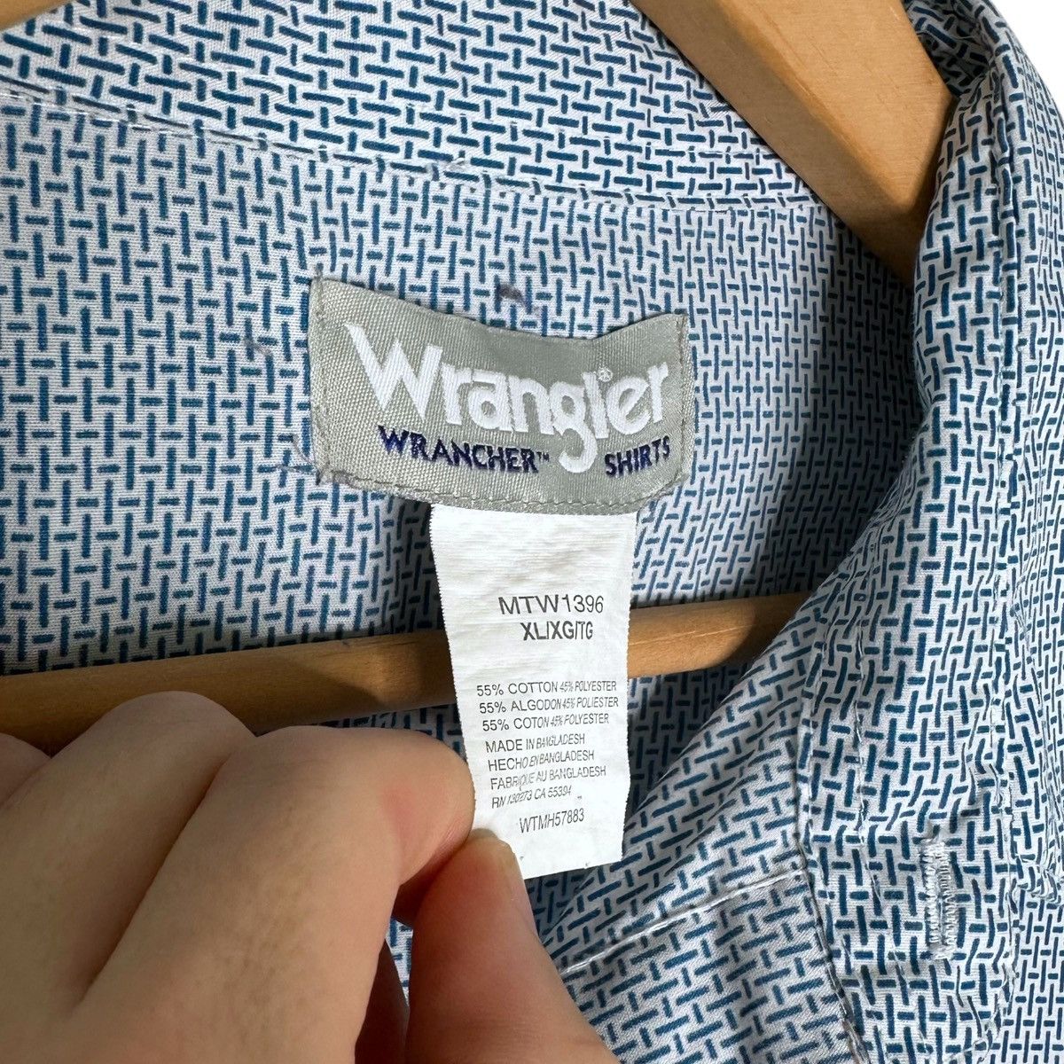 Wrangler Wrangler Western Pearl Snap button down shirt Size US XL / EU 56 / 4 - 6 Thumbnail