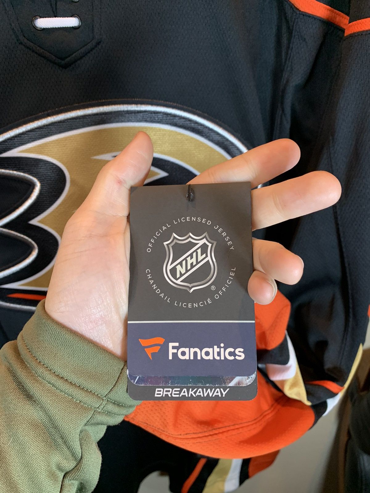 NHL *RARE* New Anaheim Ducks NHL Hockey Jersey Embroidered - 2XL Size US XXL / EU 58 / 5 - 8 Thumbnail