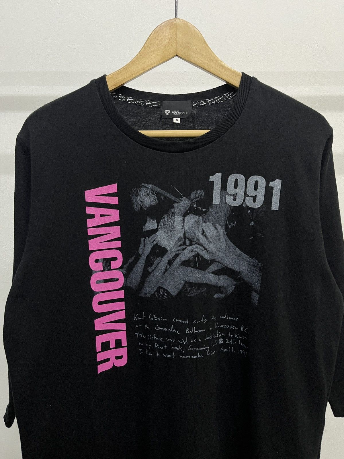 Nirvana Rare 90s Nirvana Kurt Cobain Photo Tee Number Nine Style Size US L / EU 52-54 / 3 - 2 Thumbnail