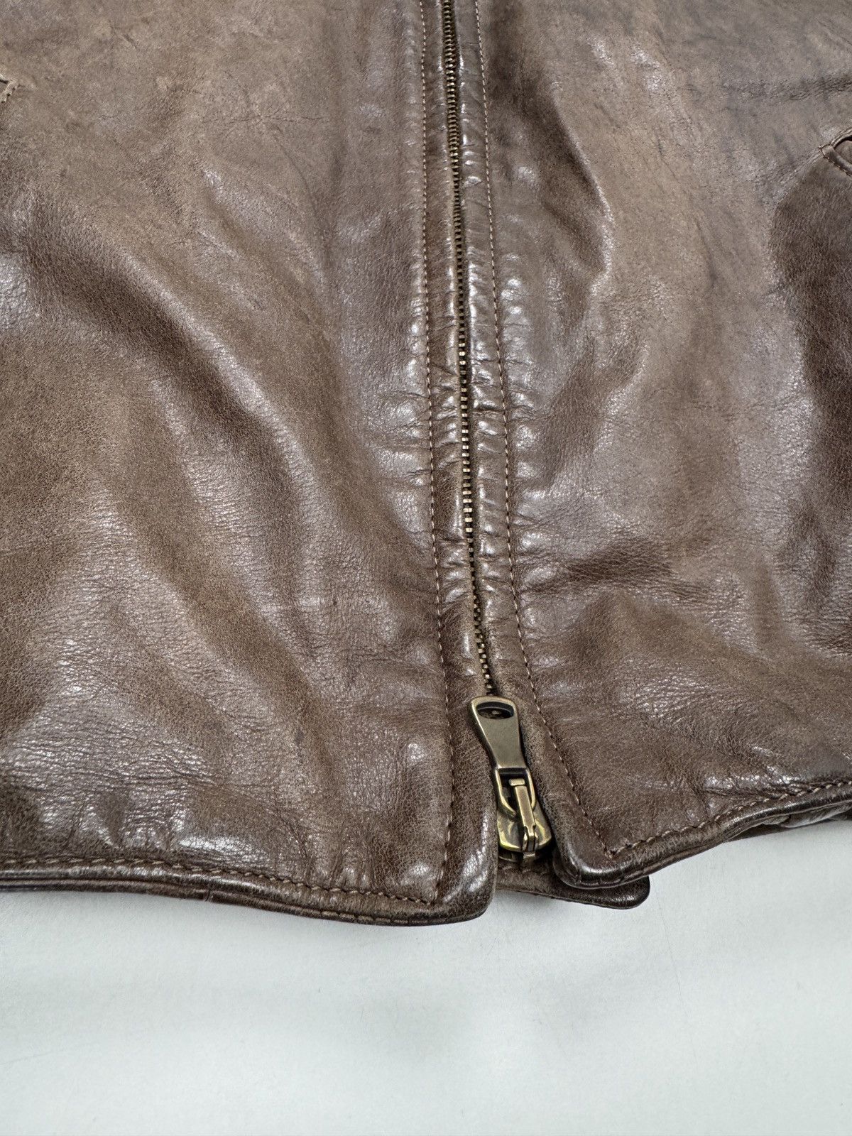 Vera Pelle Vintage biker jacket for men Size US S / EU 44-46 / 1 - 2 Thumbnail