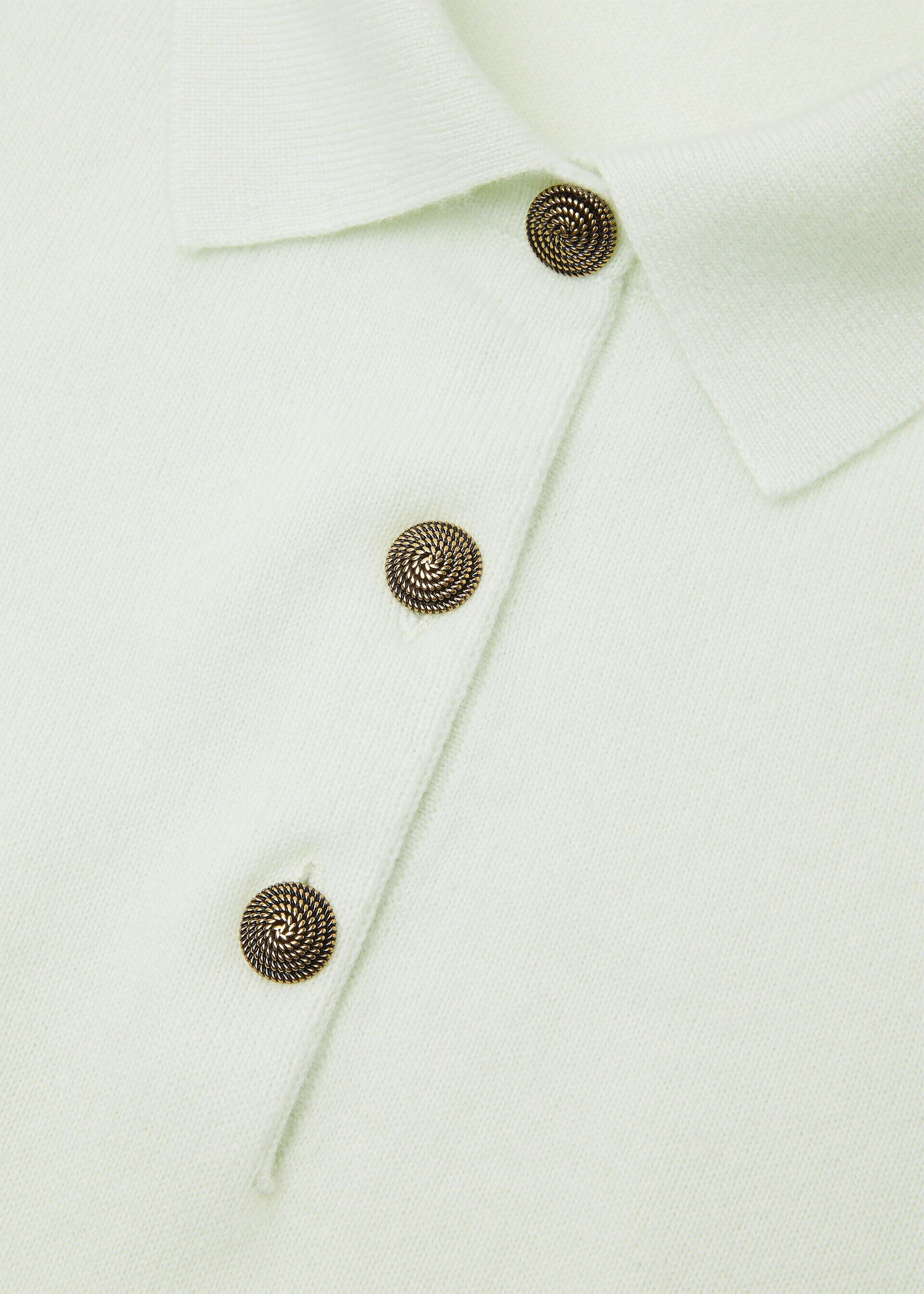 Loro Piana os11x0326 FAQ8643 Classic Polo Shirt in Snow Waterfall Size XS / US 0-2 / IT 36-38 - 7 Thumbnail
