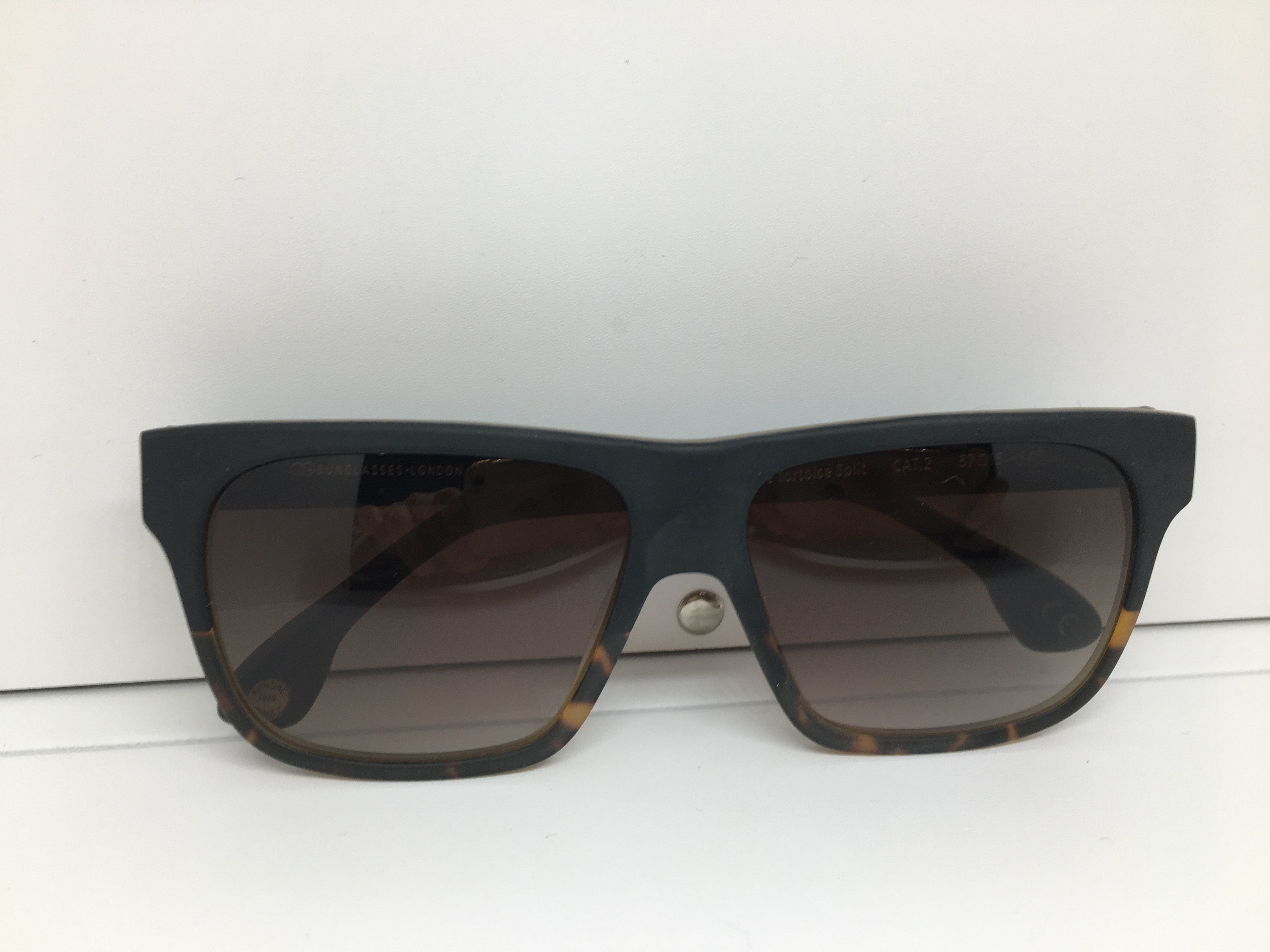 Other Oliver Gold Smith Matte Tortoise Split Sunglasses Frame Size ONE SIZE - 8 Thumbnail
