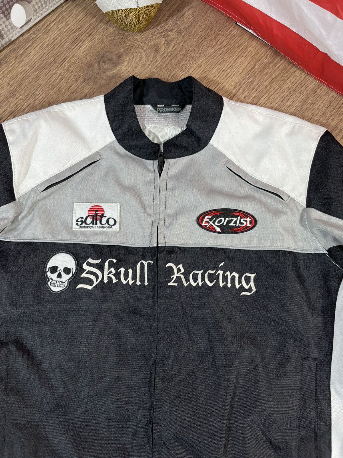 Vintage Vintage Probiker Skull Racing Drag Racing Jacket Size XXL Size US XXL / EU 58 / 5 - 3 Thumbnail