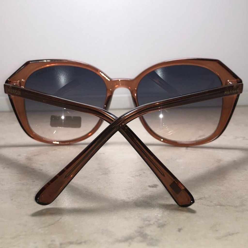 Tommy Hilfiger Tommy Hilfiger Oversized Brown Sunglasses Size ONE SIZE - 3 Thumbnail