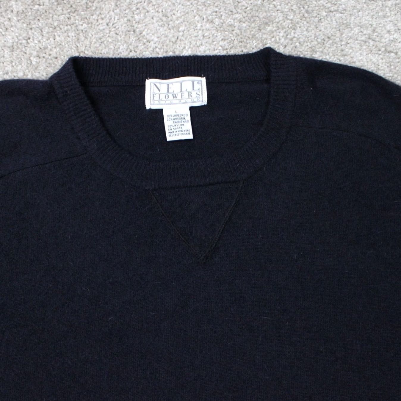 Vintage Nell Flowers by JG Hook Womens Large Purple Sweater Size L / US 10 / IT 46 - 5 Thumbnail