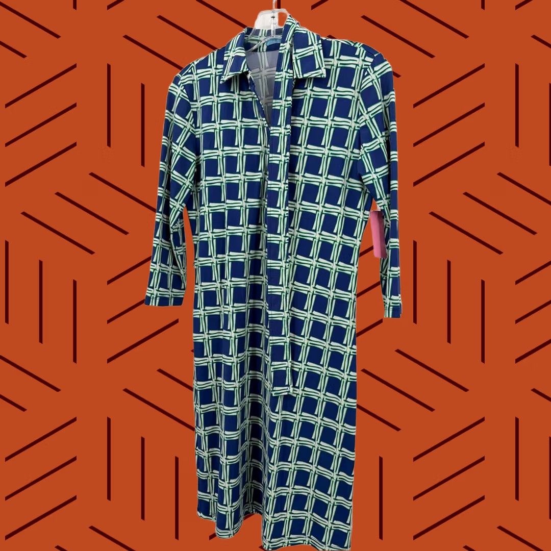 J.McLaughlin Pre-Owned J Mclaughlin Blue Size XS Knee Length Long Sleeve Dress Size XS / US 0-2 / IT 36-38 - 1 Thumbnail