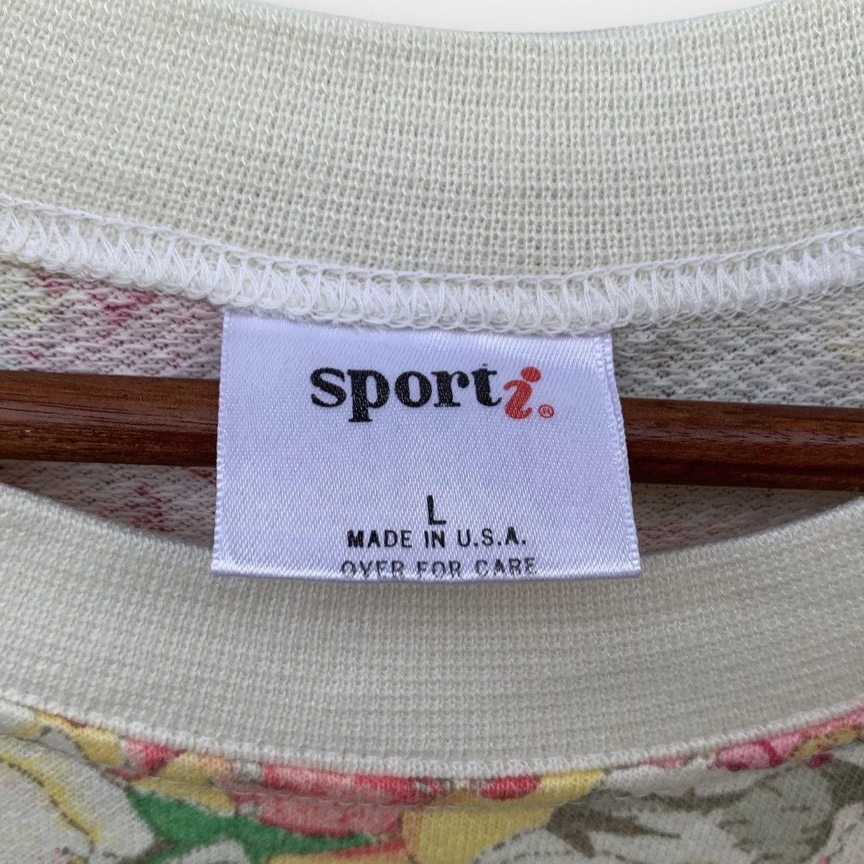 Vintage Vintage 90s Sport i Flowers Sweatshirt Size L / US 10 / IT 46 - 7 Thumbnail