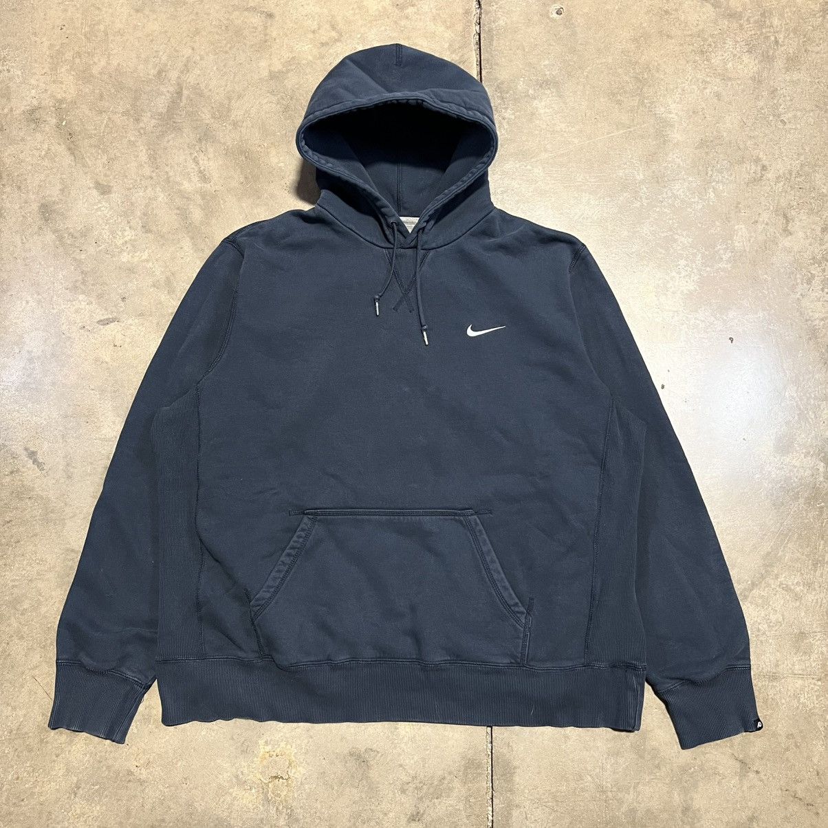 Nike × Vintage Vintage Y2K Nike Mini Swoosh Hoodie Sweatshirt Oversized Size US XXL / EU 58 / 5 - 1 Thumbnail