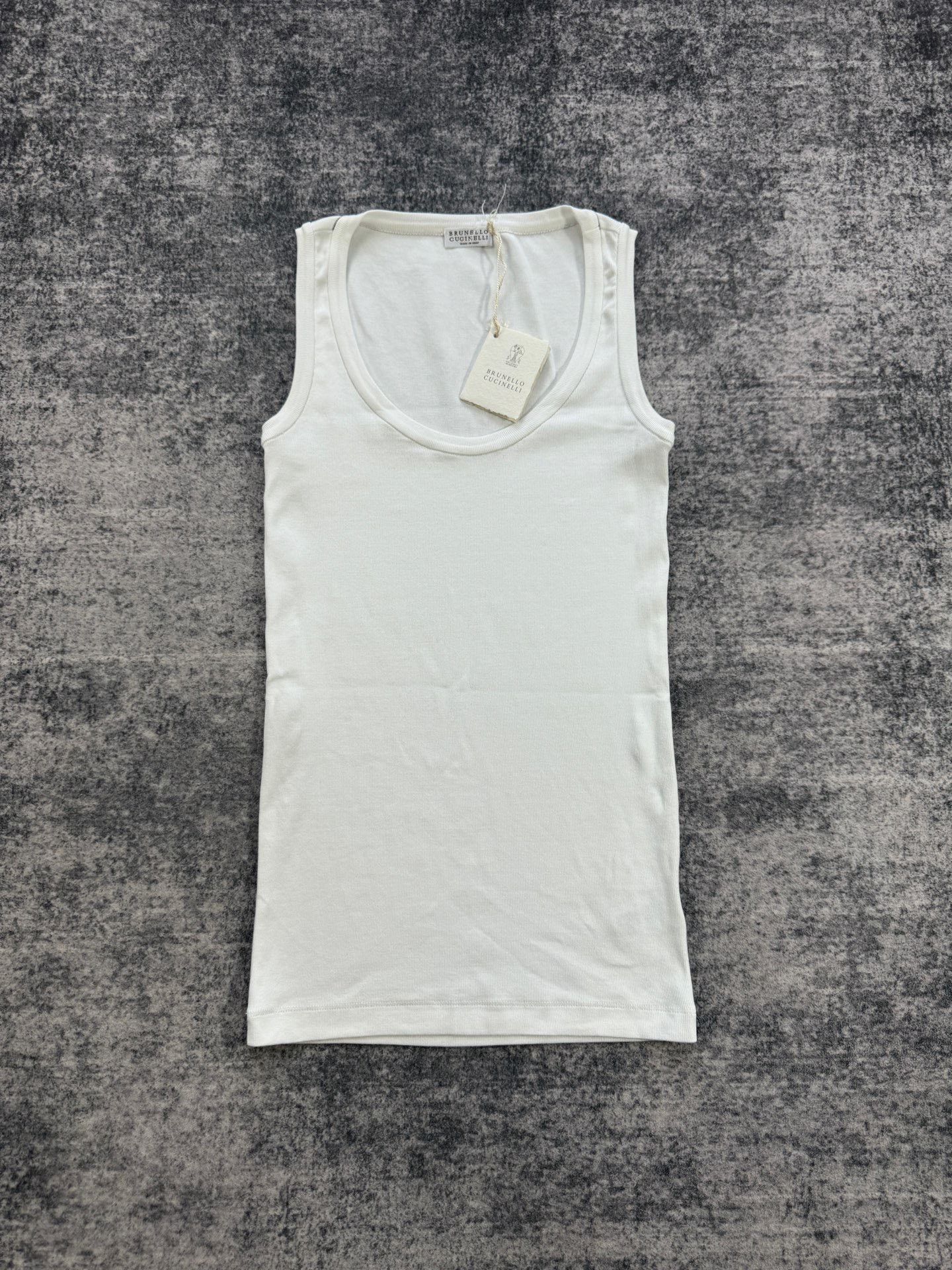 Brunello Cucinelli Brunello Cucinelli White Tank Top XS Women Size XS / US 0-2 / IT 36-38 - 1 Thumbnail