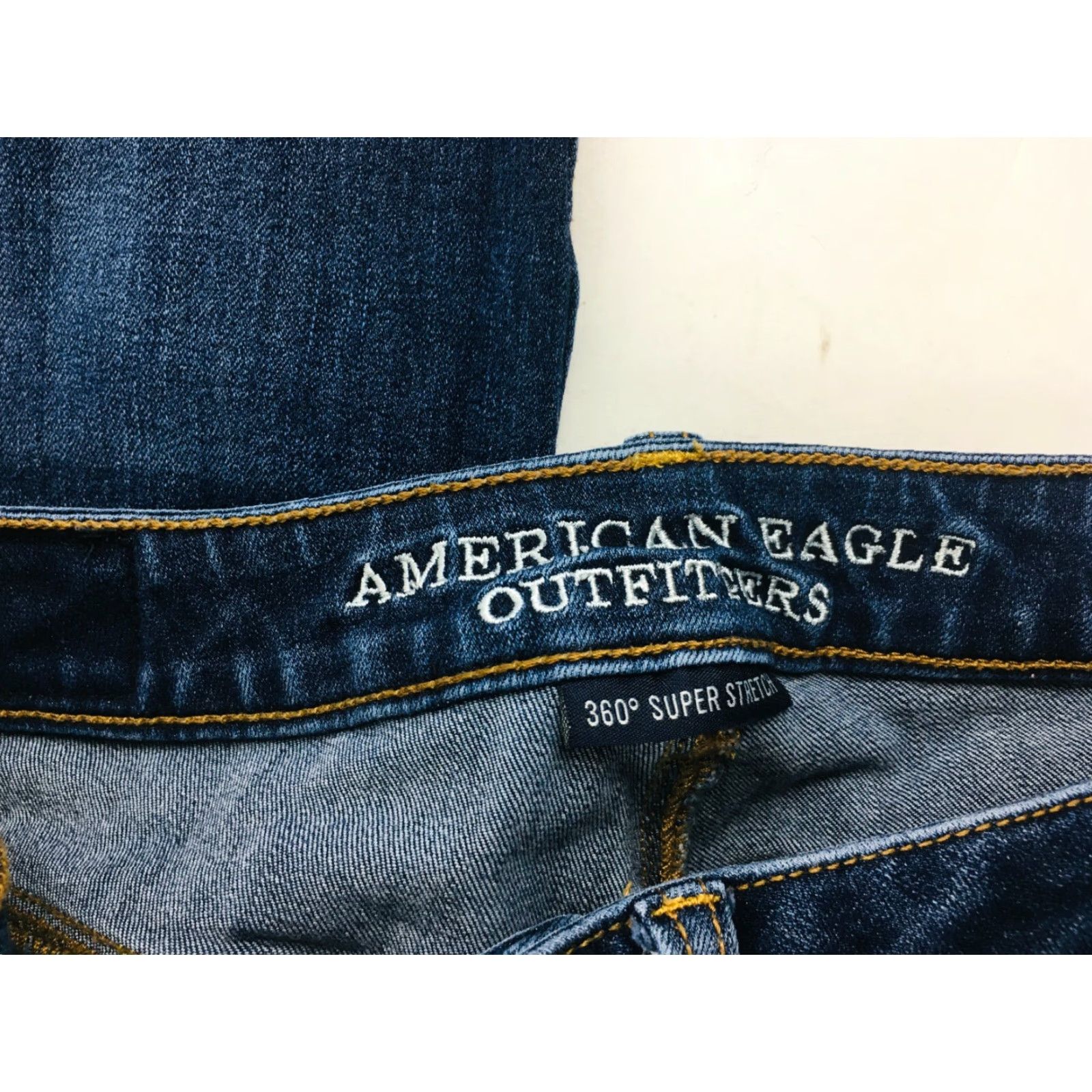American Eagle Outfitters American Eagle Outfitters Jeans Women's 2 Distressed Super Stretch Jegging Denim Blue Dark Wash Size 2 Womens Jeans Size 26" / US 2 / IT 38 - 6 Thumbnail