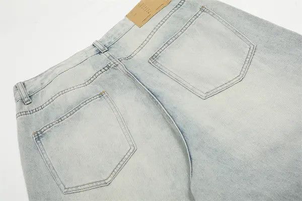 Jean Atsuko x Keito Men's Vintage Street Washed Distressed Jeans Size US 32 / EU 48 - 5 Thumbnail