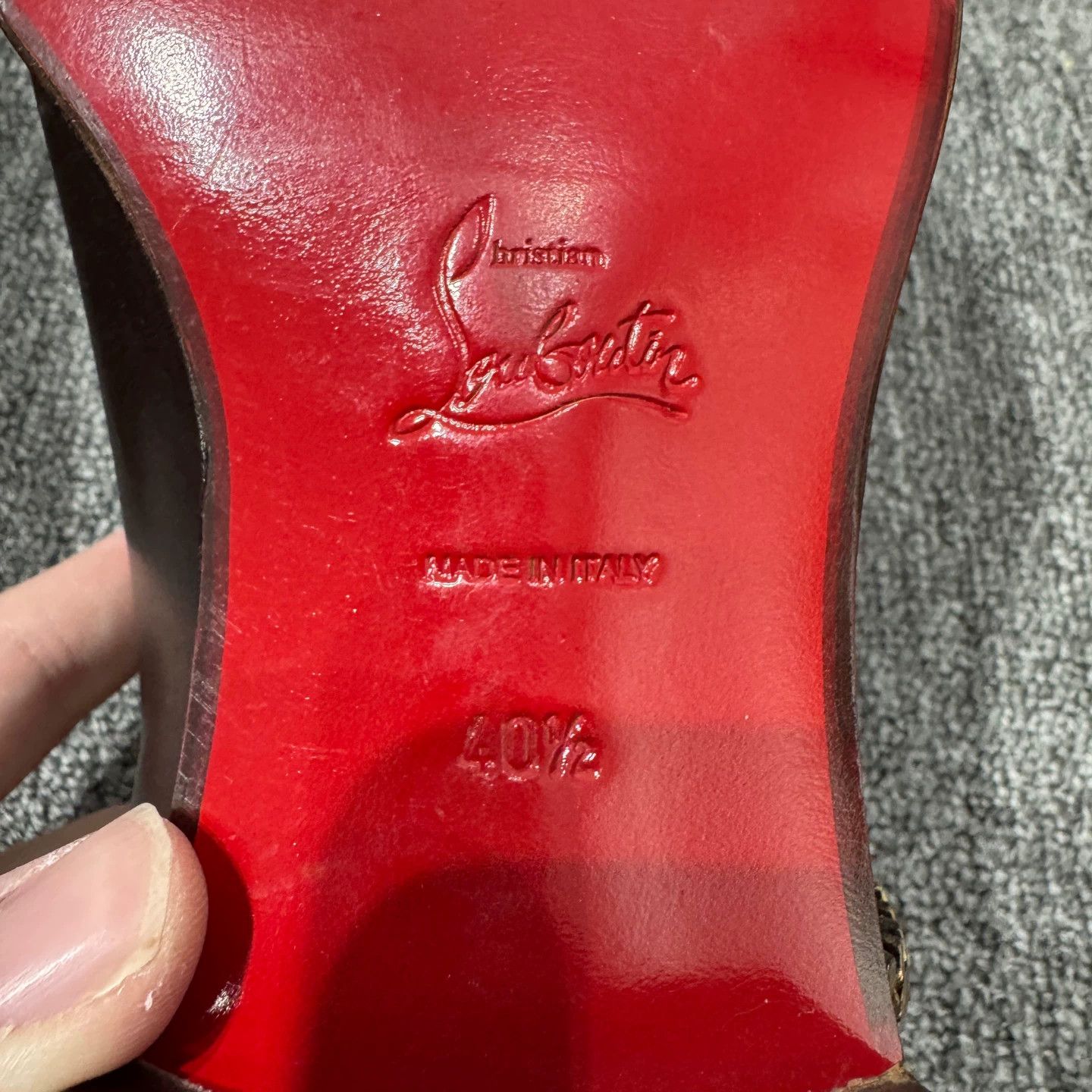 Christian Louboutin Christian Louboutin chain leather shoes 95 new 40.5 Size US 7.5 / EU 40-41 - 5 Thumbnail