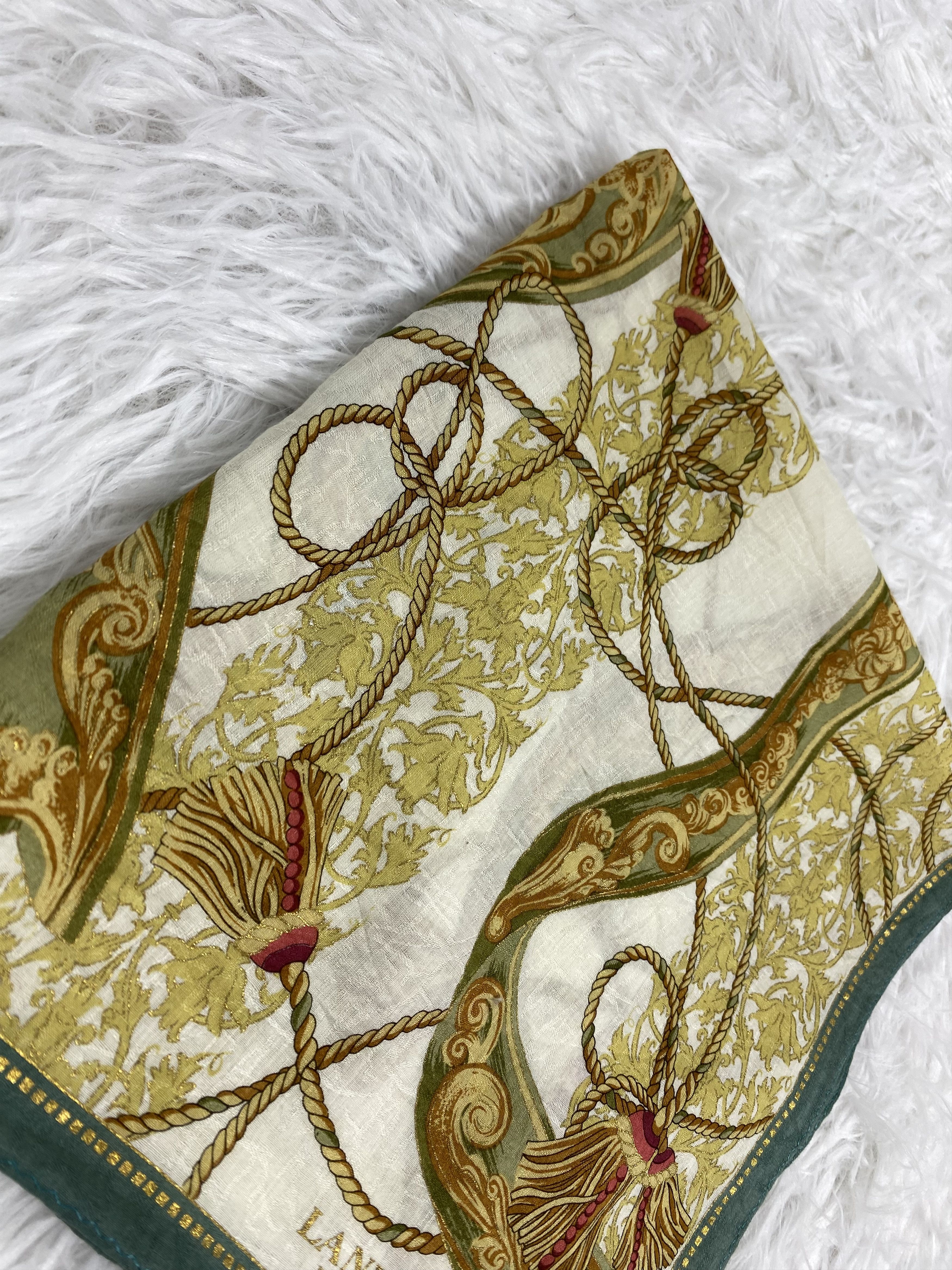 Lanvin Vintage Lanvin Handkerchief PH0103 Size ONE SIZE - 3 Thumbnail