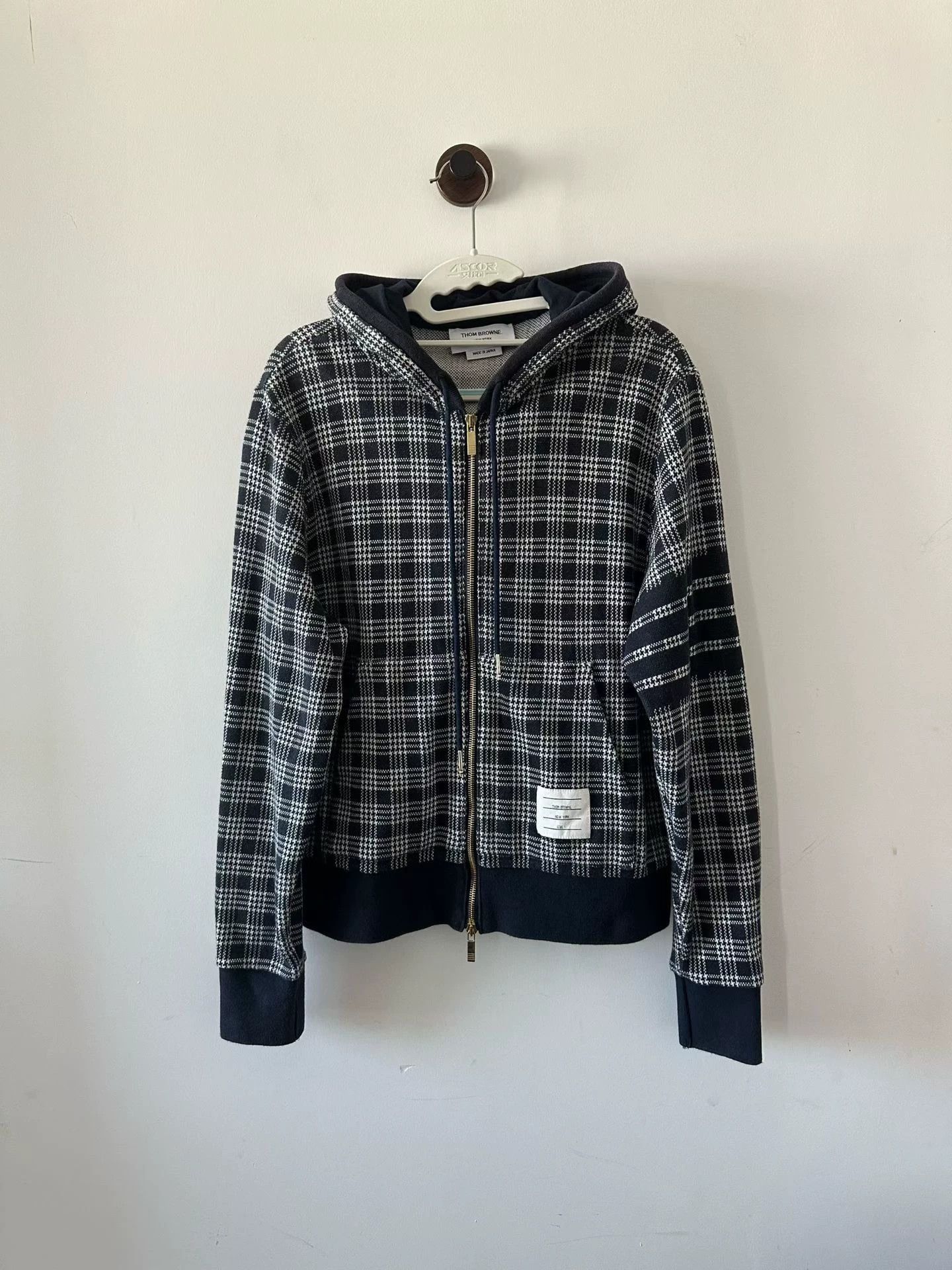 Thom Browne Thom Browne Plaid Zipper Hoodie SZ1 98 New Size US S / EU 44-46 / 1 - 1 Thumbnail