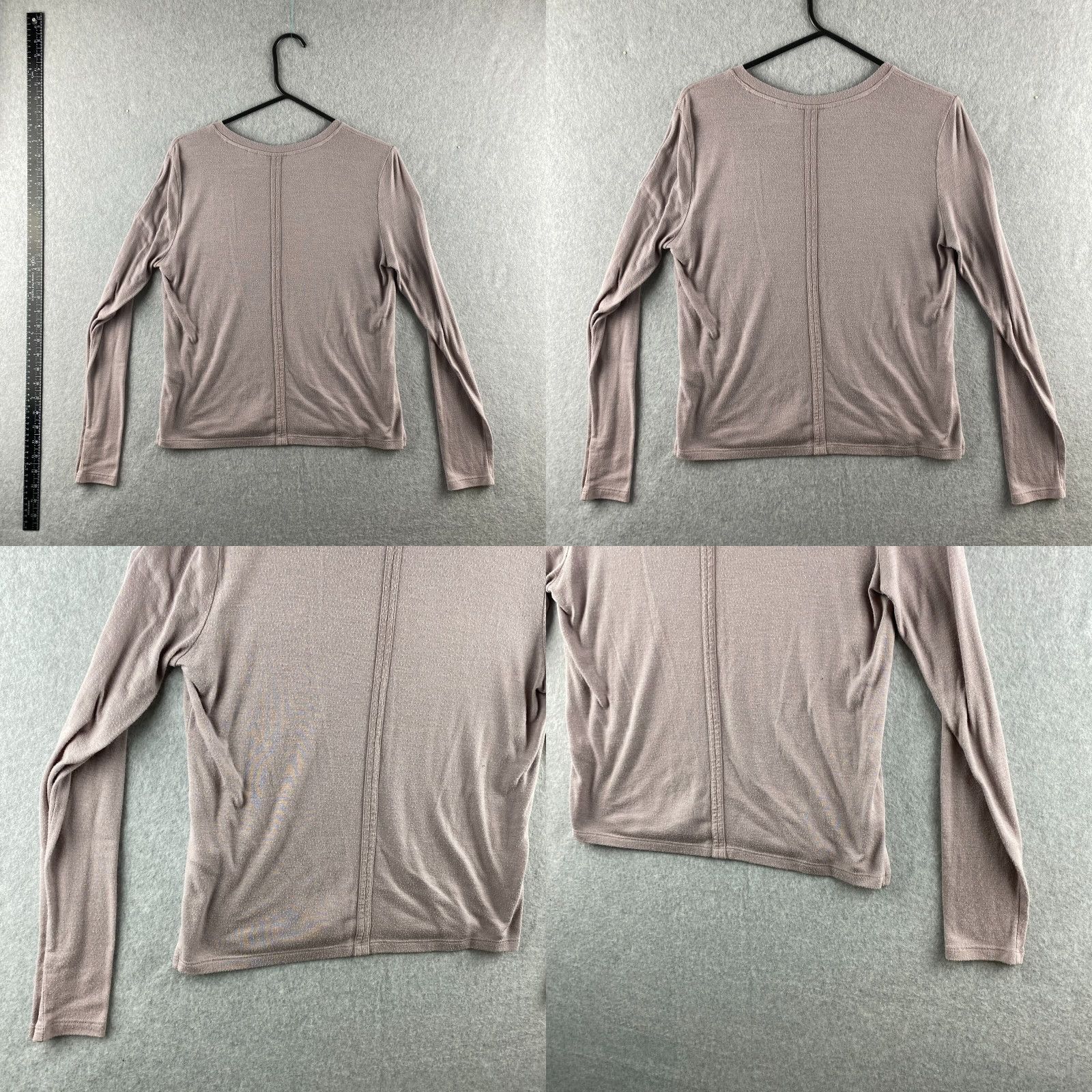 Athleta Athleta Top Womens XS Purple Pullover Round Neck Long Sleeve Lightweight Stretch Blended Shirt Size XS / US 0-2 / IT 36-38 - 9 Thumbnail