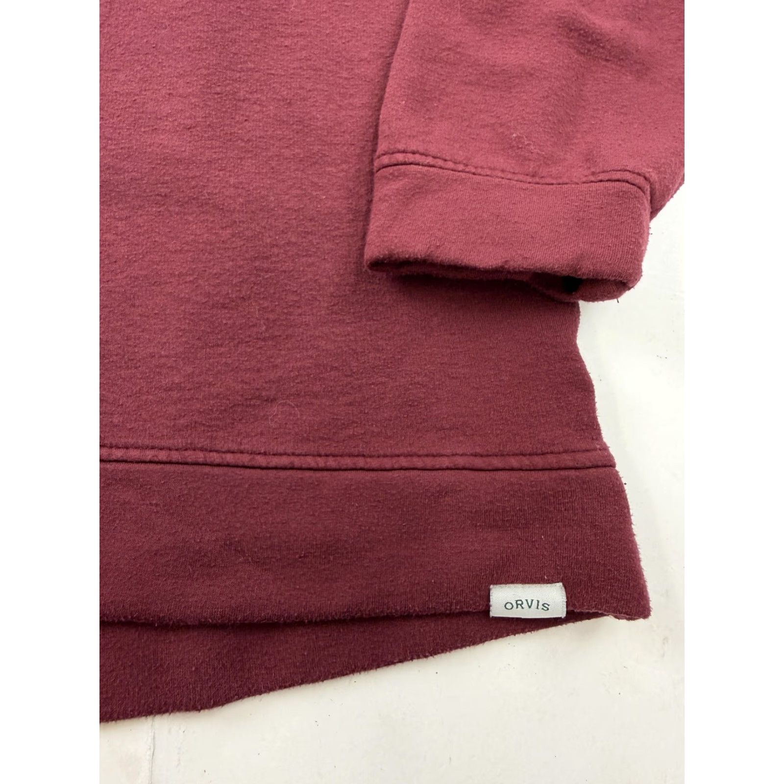 Orvis Orvis Classic Collection Sweatshirt Womens Large Red Crewneck Fleece Pullover Casual Fall Long Sleeve Logo (Relaxed) Size L / US 10 / IT 46 - 3 Thumbnail